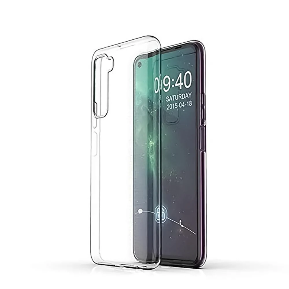 DL3 Mobilak Protective Case Compatible with Huawei Nova 7 SE Cover, Mobile Phone Case Thin Soft Silicone Anti-Yellow Protective Case - Clear