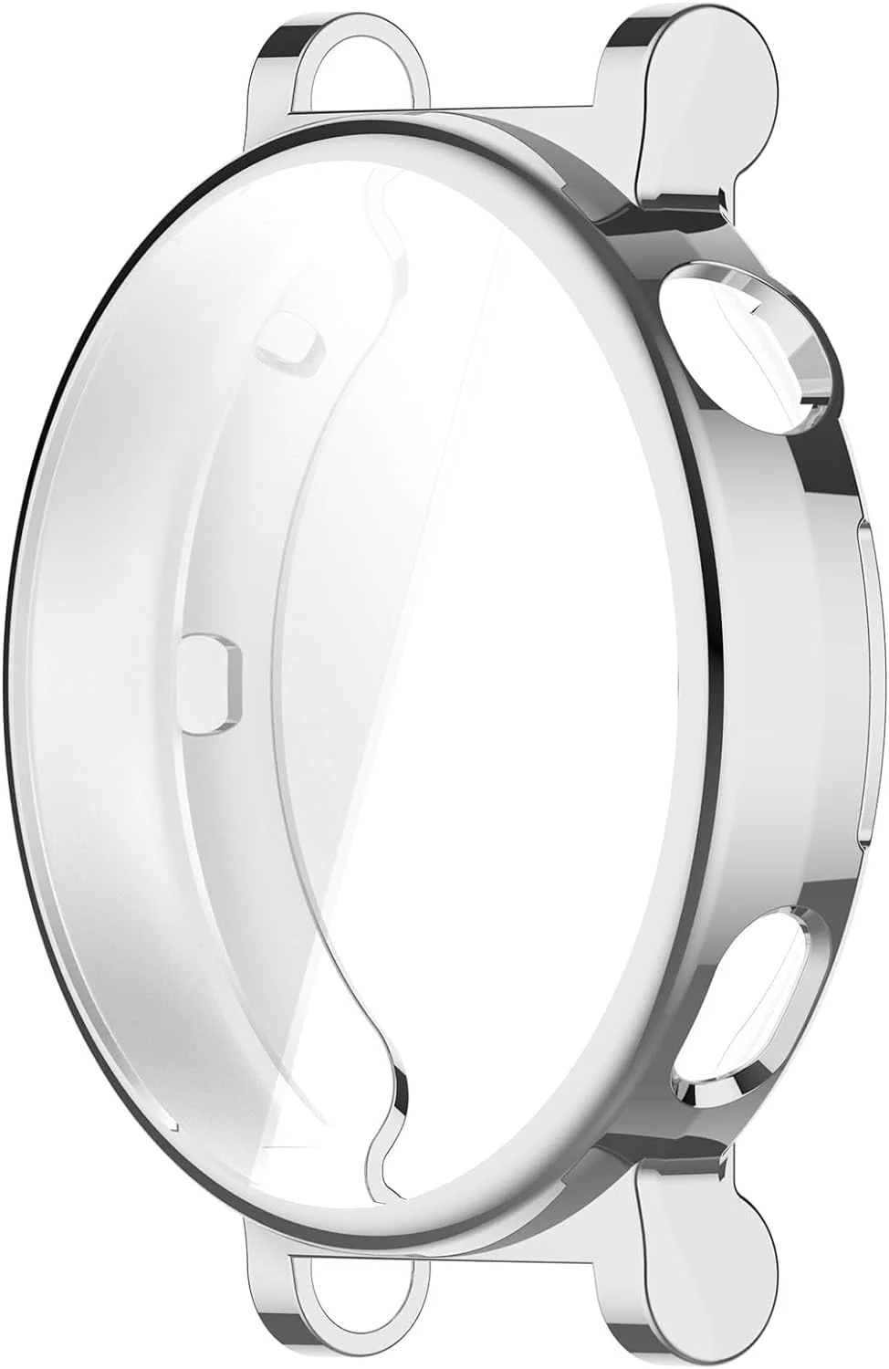 DL3 Mobilak Case Compatible with Huawei Watch GT4 41MM Case All-Around Screen Protector Watch Soft TPU Shockproof Cover Slim Guard Thin Bumper Shell Protector - Silver