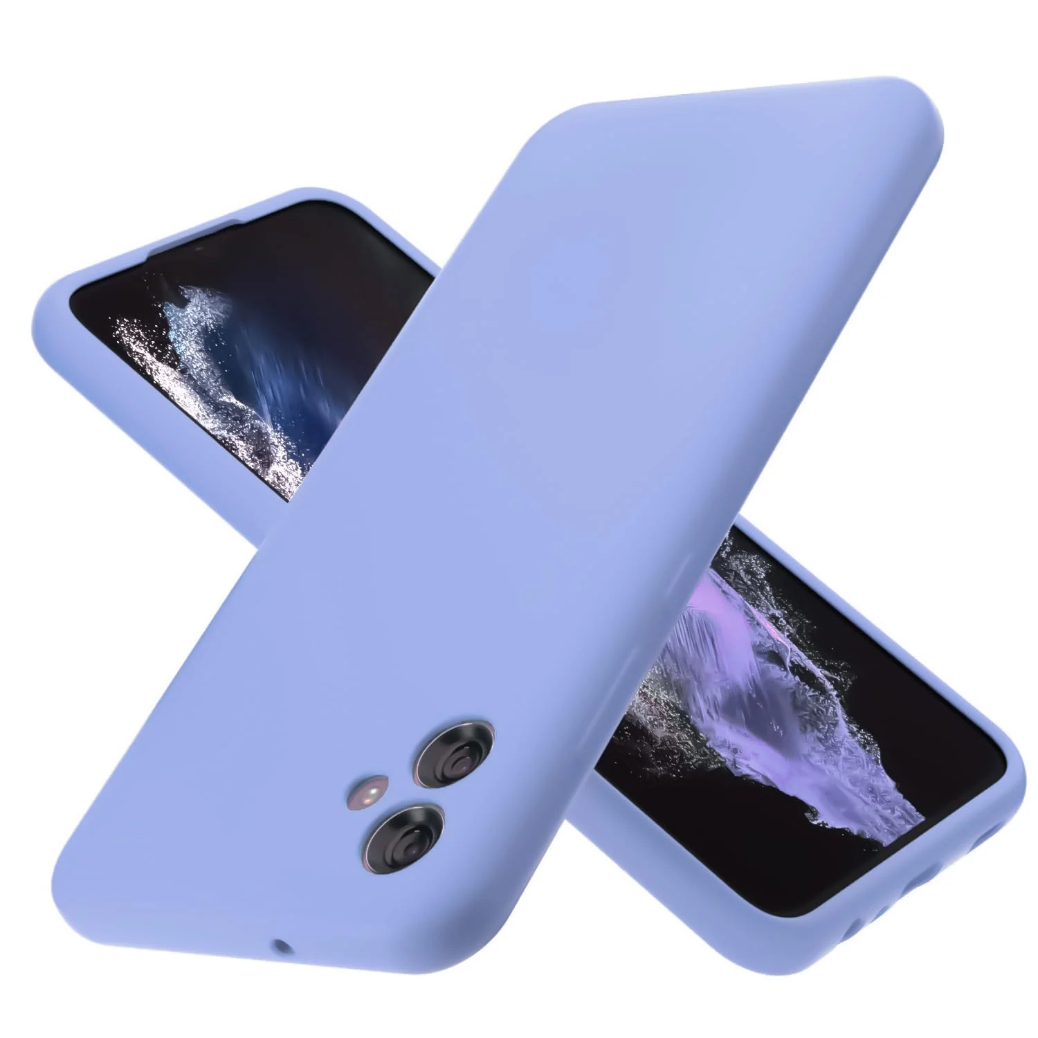 DL3 Mobilak Samsung Galaxy A04e Case, Soft Flexible Silicone Gel Rubber Bumper Cover, Full Body Shockproof Protective Phone Case - Baby Blue