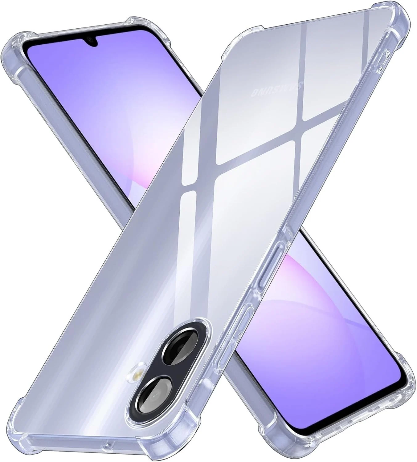 DL3 MOBILAK Case Compatible with Samsung Galaxy A07, Cover SiliconeTransparent TPU Gorilla Anti-shock Protector Camera Shockproof Corners - Clear