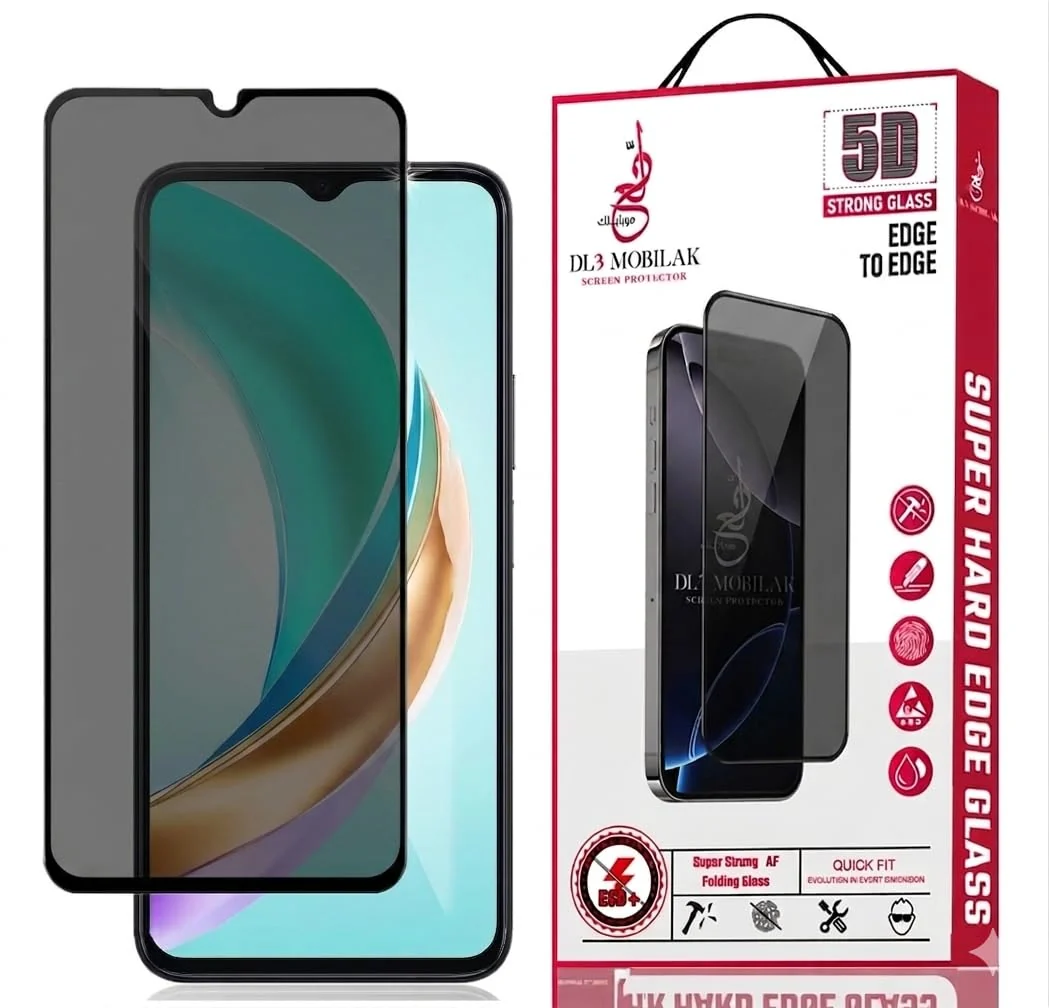 DL3 Mobilak vivo Y33S/Y21S/Y33/Y55 5G/Y53S/Y35/Y16/Y22 Privacy Screen Protector, Does not support fingerprint, Anti-Spy 9H Hardness Tempered Glass Film [Case Friendly] [Bubble Free] - Black