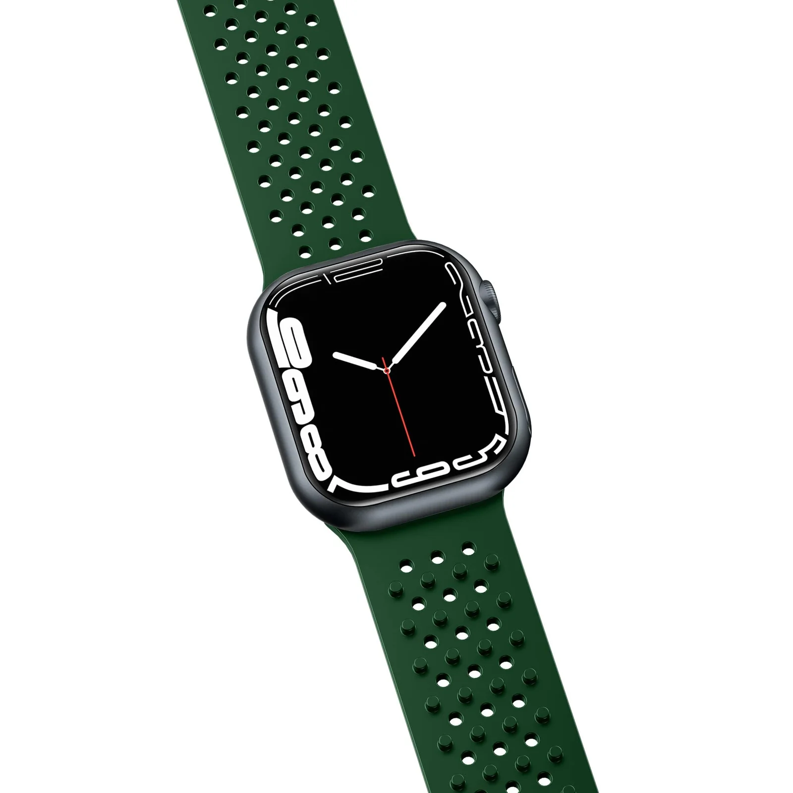 DL3 Mobilak Soft Silicone Band For Apple Watch Ultra Bands 49mm 45mm 44mm 42mm, Sport Replacement Wristband No Clasps for iWatch Series 8 ultra 7 6 5 4 SE 3 2 Women Men, Waterproof Strap - Black