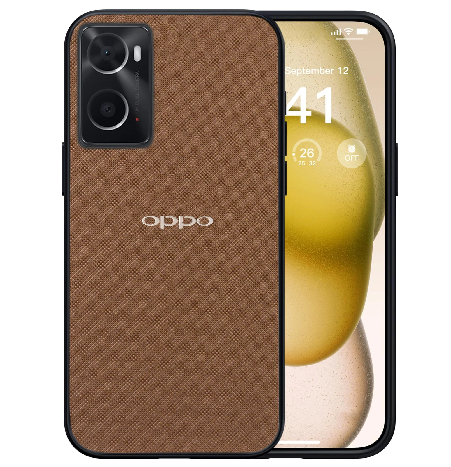 Dl3 Mobilak Compatible with Realme 9i / Oppo A96 4G / Oppo A76 / Oppo A36 Case Dual Layer Heavy Duty Cell Phone Protective Cover Shockproof Rugged with Non-Slip Textured - Green