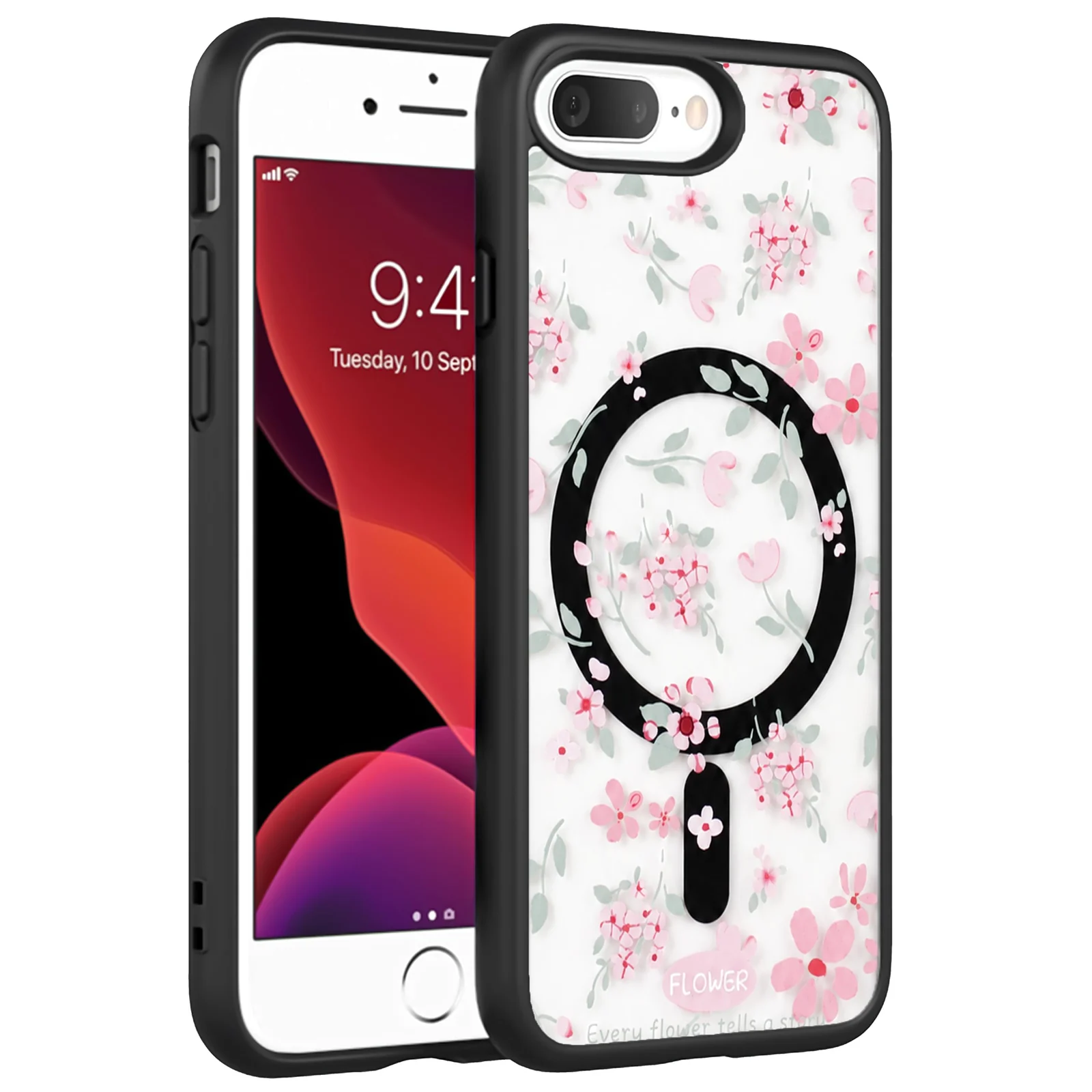iPhone 7 Plus / iPhone 8 Plus — DL3 MOBILAK Clear Three-Layer Protective Phone Case for Apple iPhone 7 Plus and iPhone 8 Plus