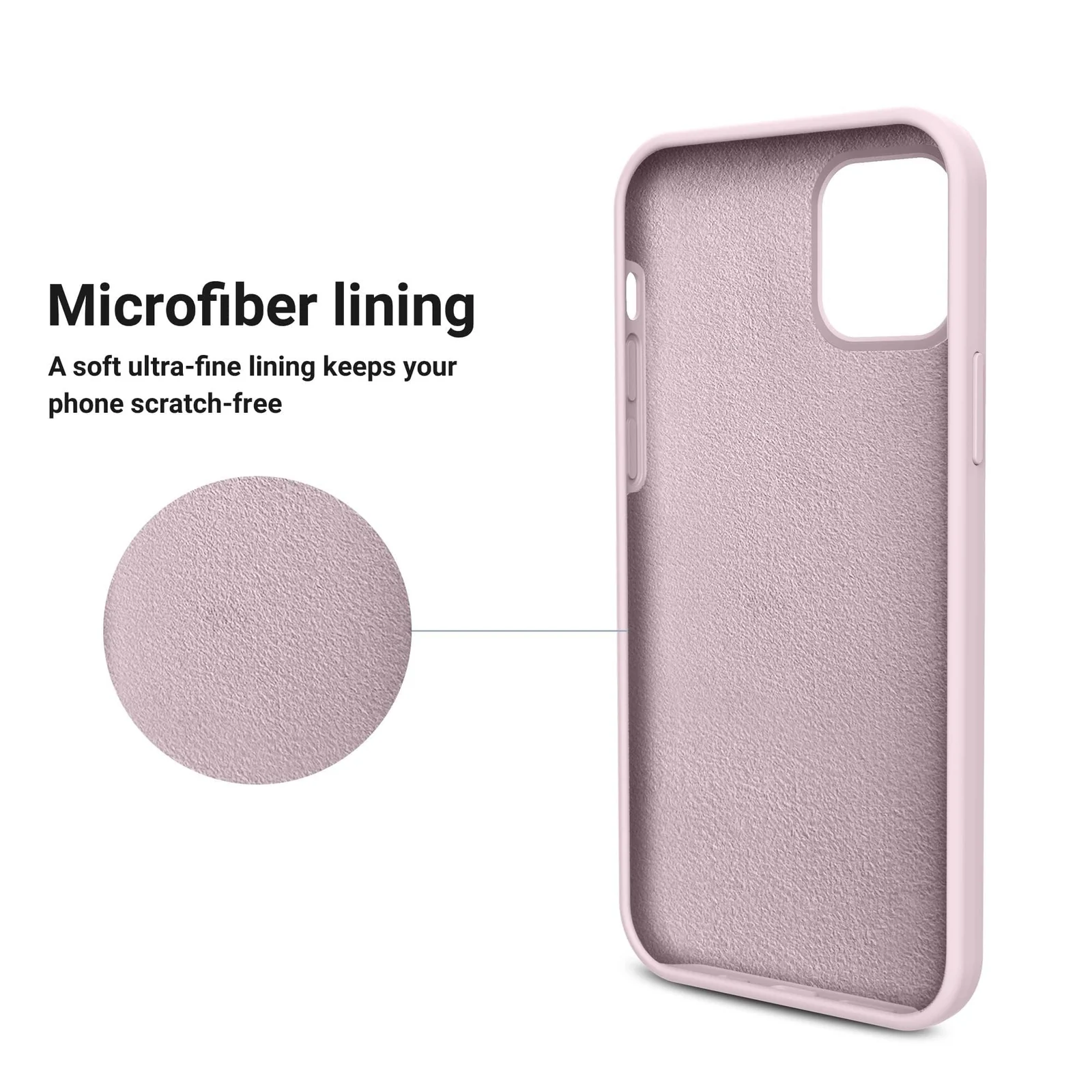 DL3 Mobilak Compatible with iPhone 11 Pro (5.8 Inch) Case, Liquid Silicone Case, Full Body Protective Cover, Shockproof, Slim Phone Case, Anti-Scratch Soft Microfiber Lining - Pink