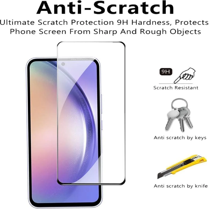 DL3 Mobilak 5D Full Glass Screen Protector For Samsung Galaxy S23 FE Frame Protector - Black