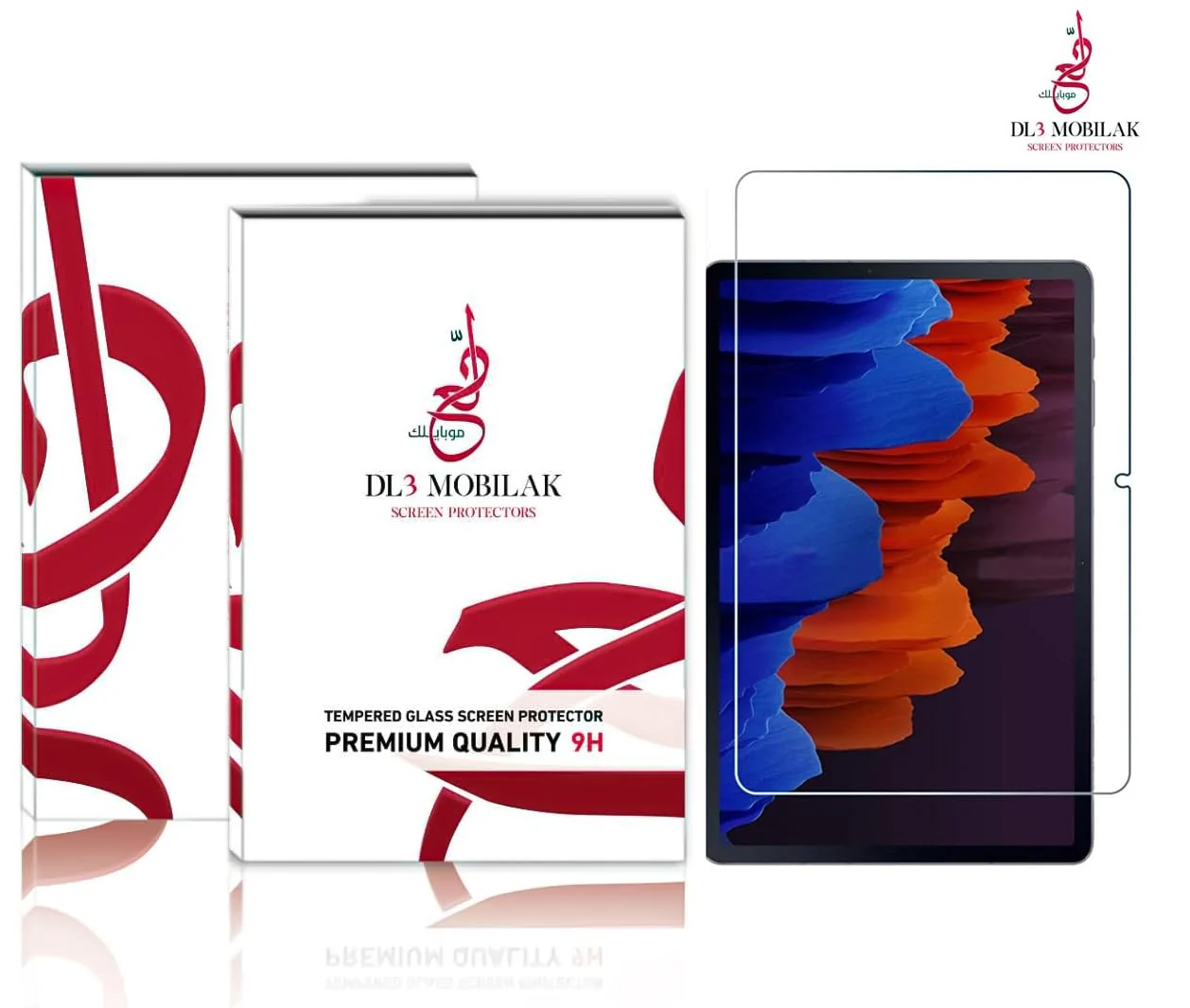 DL3 Mobilak Screen Protector For Samsung Galaxy Tab A7 2020 10.4-inch(SM-T505/SM-T500) Tempered Glass Film [HD Crystal ] [Easy Installation] [Scratch Resistant] [9H Hardness] - Clear