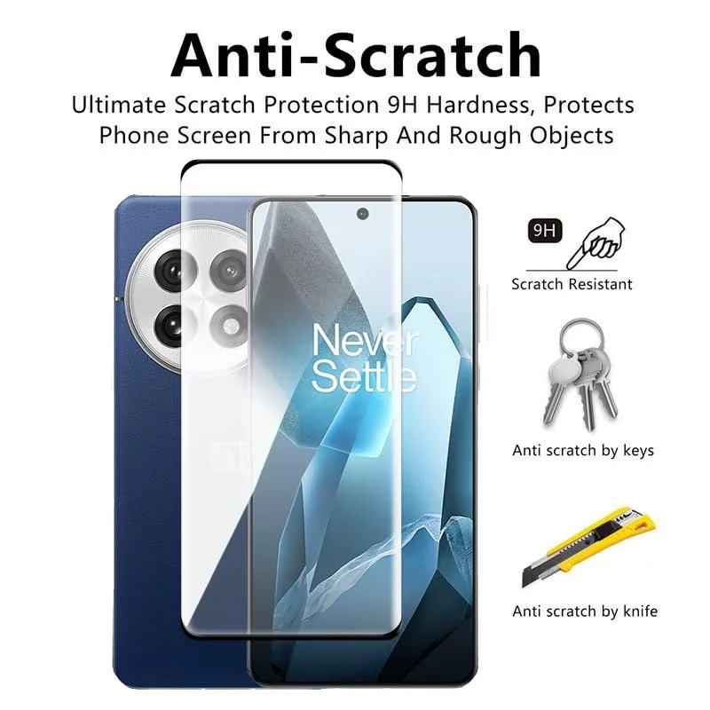 DL3 Mobilak Screen Protector for Oneplus 13 5G, Tempered Glass Screen Saver Premium HD Protective, Scratch Resistant, NO-Bubble, 9H Hardness, Full Coverage Film - Clear