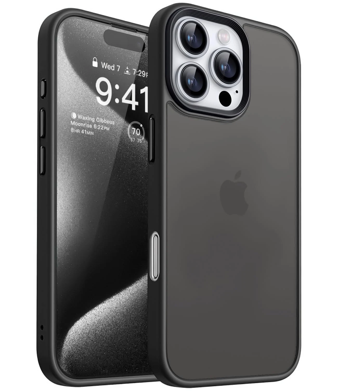 iPhone 16 Pro 6.3-Inch — DL3 Mobilak Translucent Matte Case for iPhone 16 Pro 6.3-Inch, Camera protection, Shock-absorbing protection, Anti-fingerprint finish