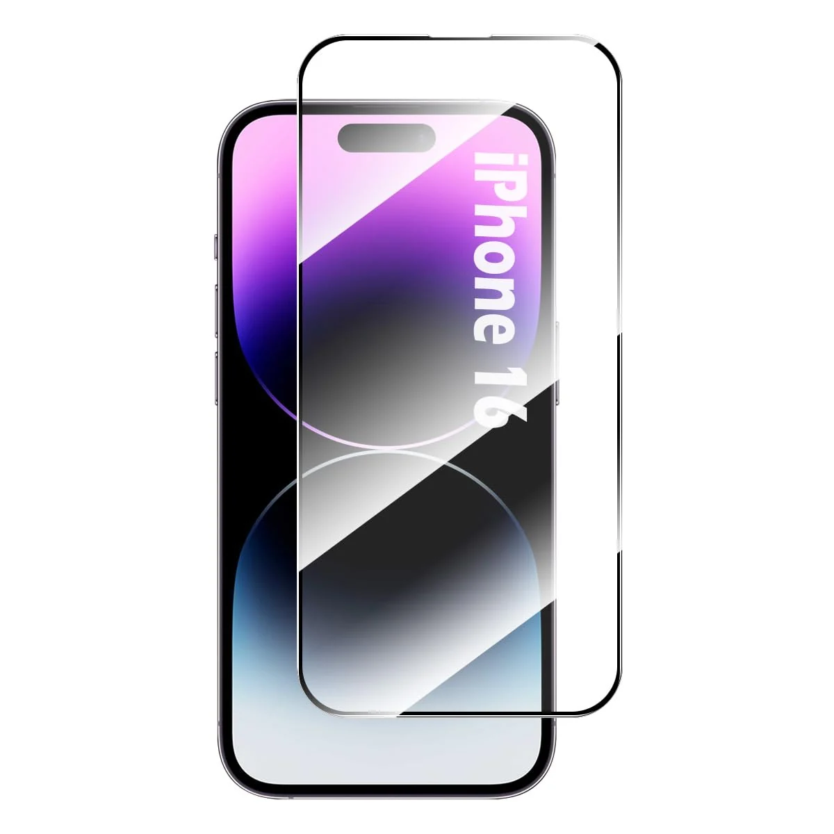 DL3 Mobilak for iPhone 16 6.1-Inch Tempered Glass Screen Protector, 9H Hardness Anti-Scratch Tempered Glass flim, Case Friendly, Anti-Scratch For iPhone 16 - Clear