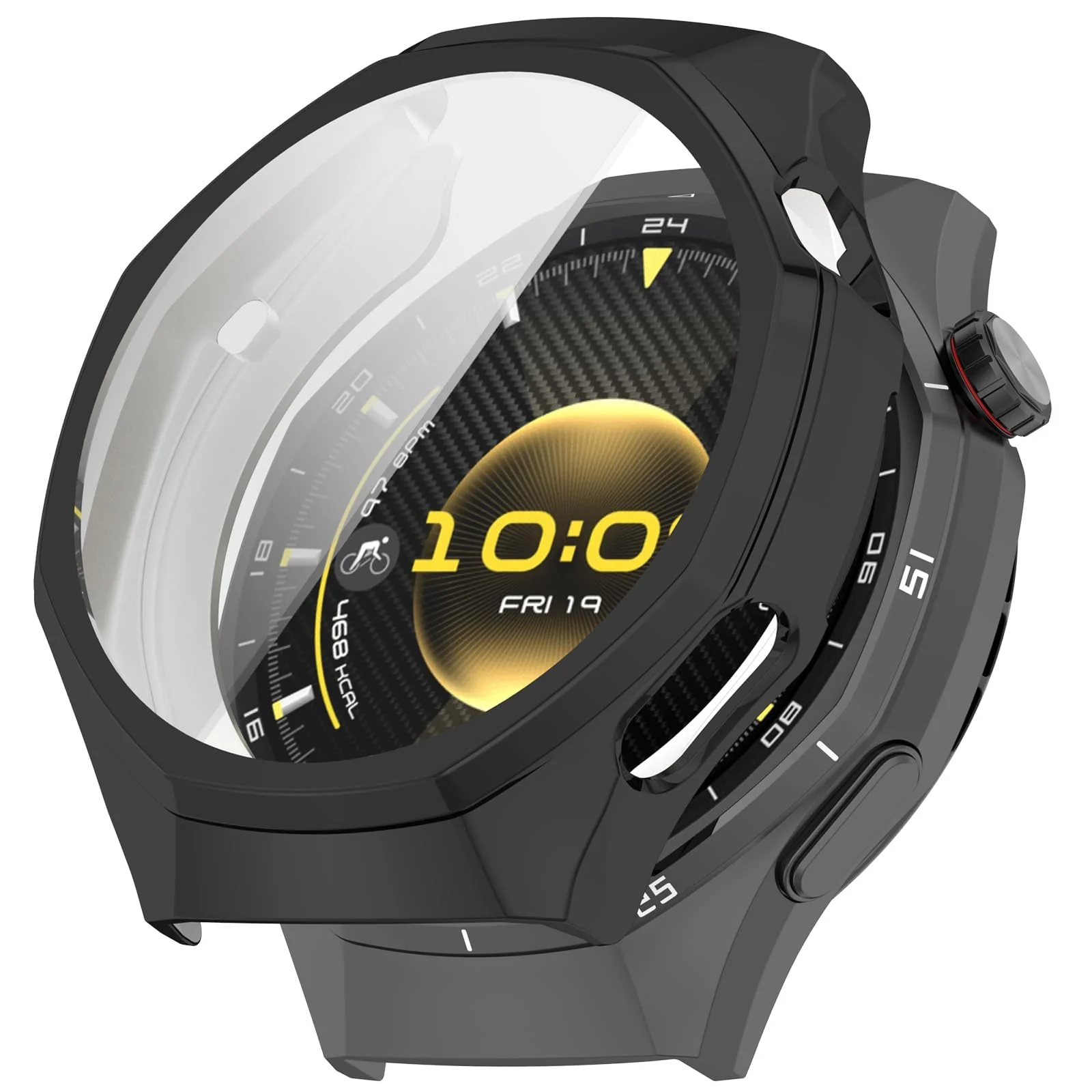 DL3 Mobilak Case Compatible with Huawei Watch GT6 Pro 46mm All-Around with Built-in Screen Protector Watch Soft TPU Shockproof Cover Slim Guard Thin Bumper Shell Protector for GT 6 Pro 46 mm