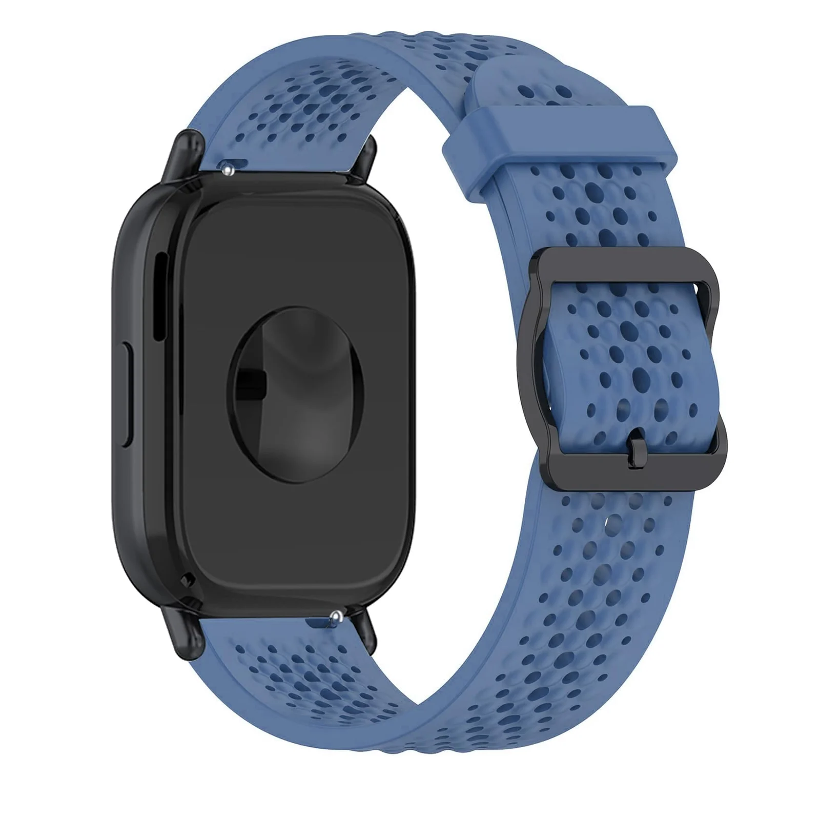 DL3 Mobilak 22 mm Silicone Breathable Sport Bracelet For Xiaomi Redmi Watch 5 Active/Redmi Watch 5 Lite Strap, 22mm Adjustable Armband Watchbands Quick Wristband Watch Strap Bands - Star Blue