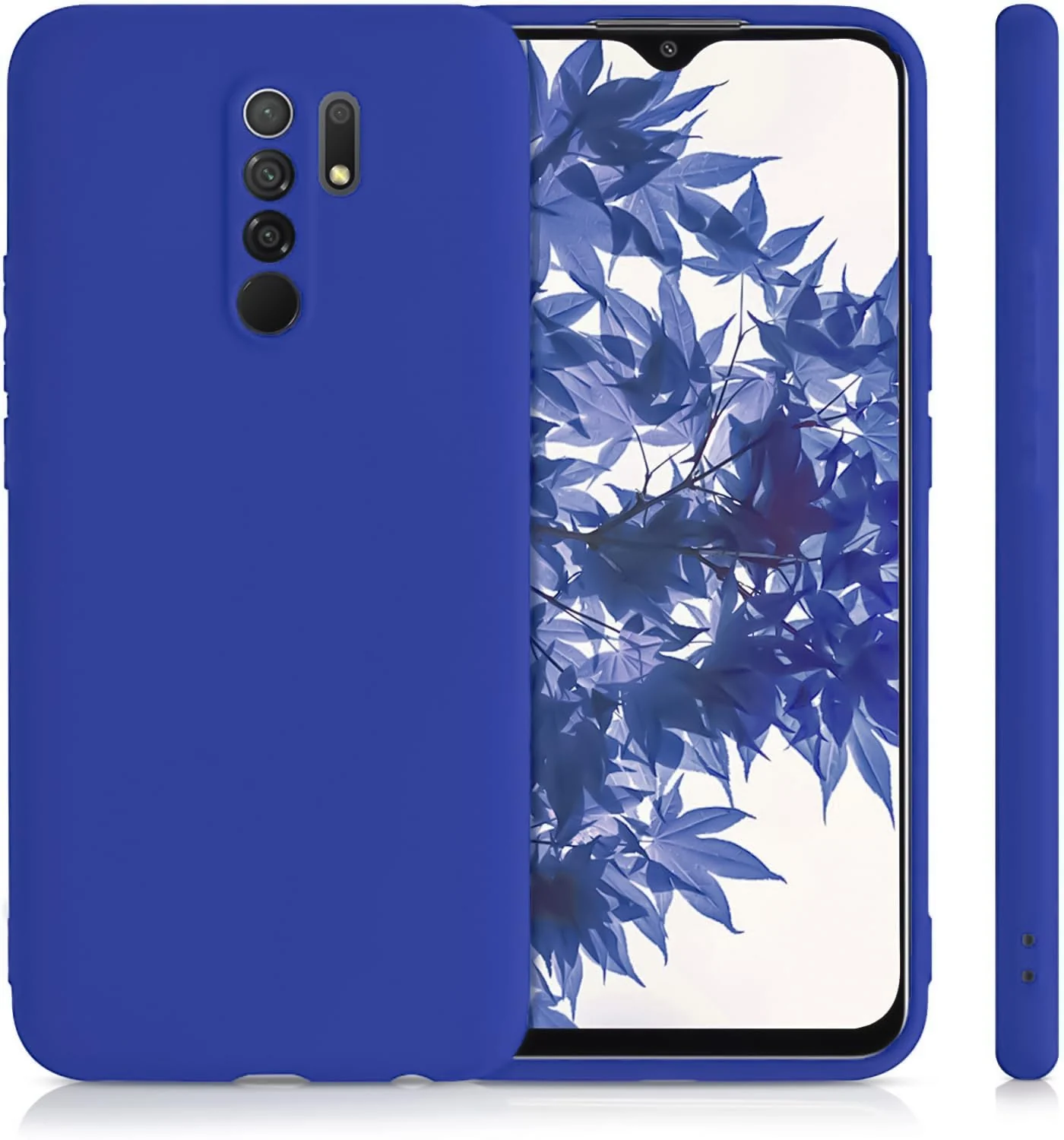 DL3 Mobilak Compatible with Xiaomi Redmi Note 8 Pro Case, Liquid Silicone Case, Full Body Camera Protective Cover, Shockproof, Slim Phone Case, Soft Microfiber Lining () - Pepsi