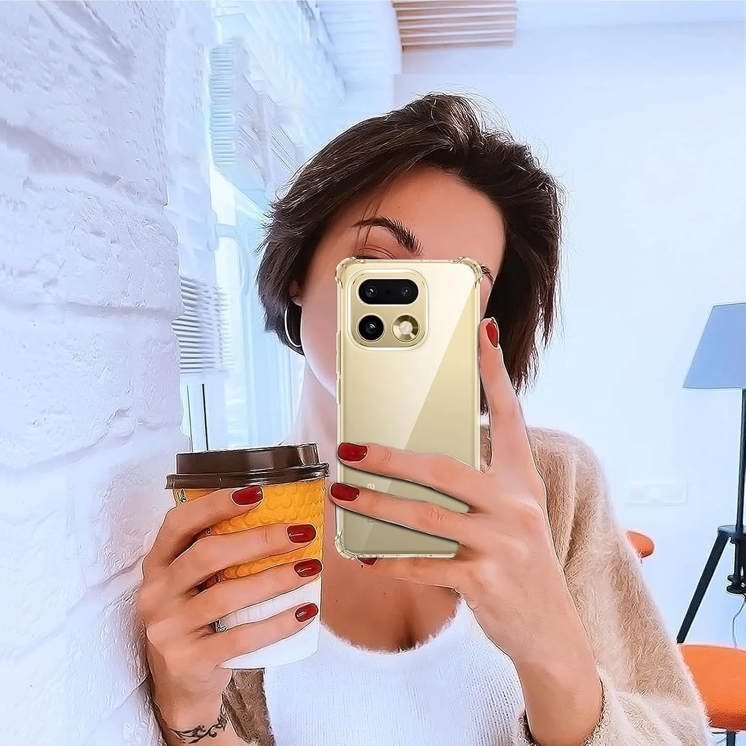 DL3 MOBILAK Clear Soft TPU Phone Case for Realme 16 Pro Plus and 16 Pro Plus 5G - Clear