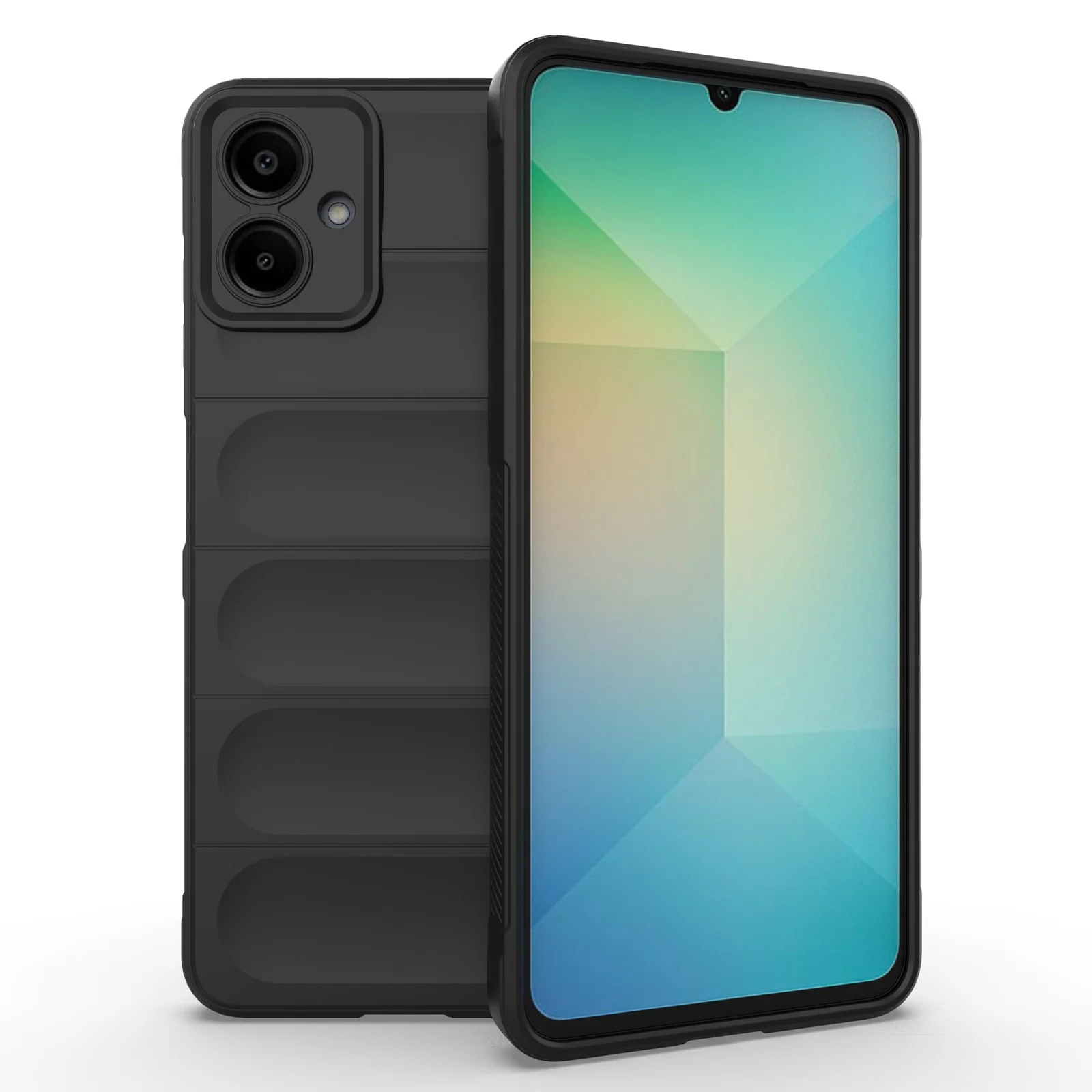 DL3 Mobilak Flexible Silicone and TPU Protective Case with Camera Protection for Samsung Galaxy A06 - Black