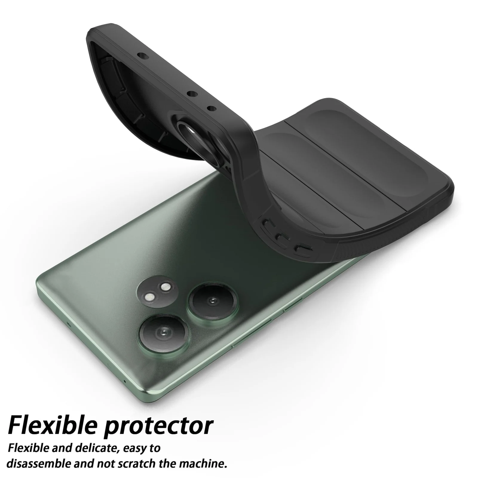 DL3 Mobilak Flexible Silicone and TPU Protective Case with Camera Protection for realme GT6 / GT Neo6 / GT Neo 6 SE / GT 6T - Black