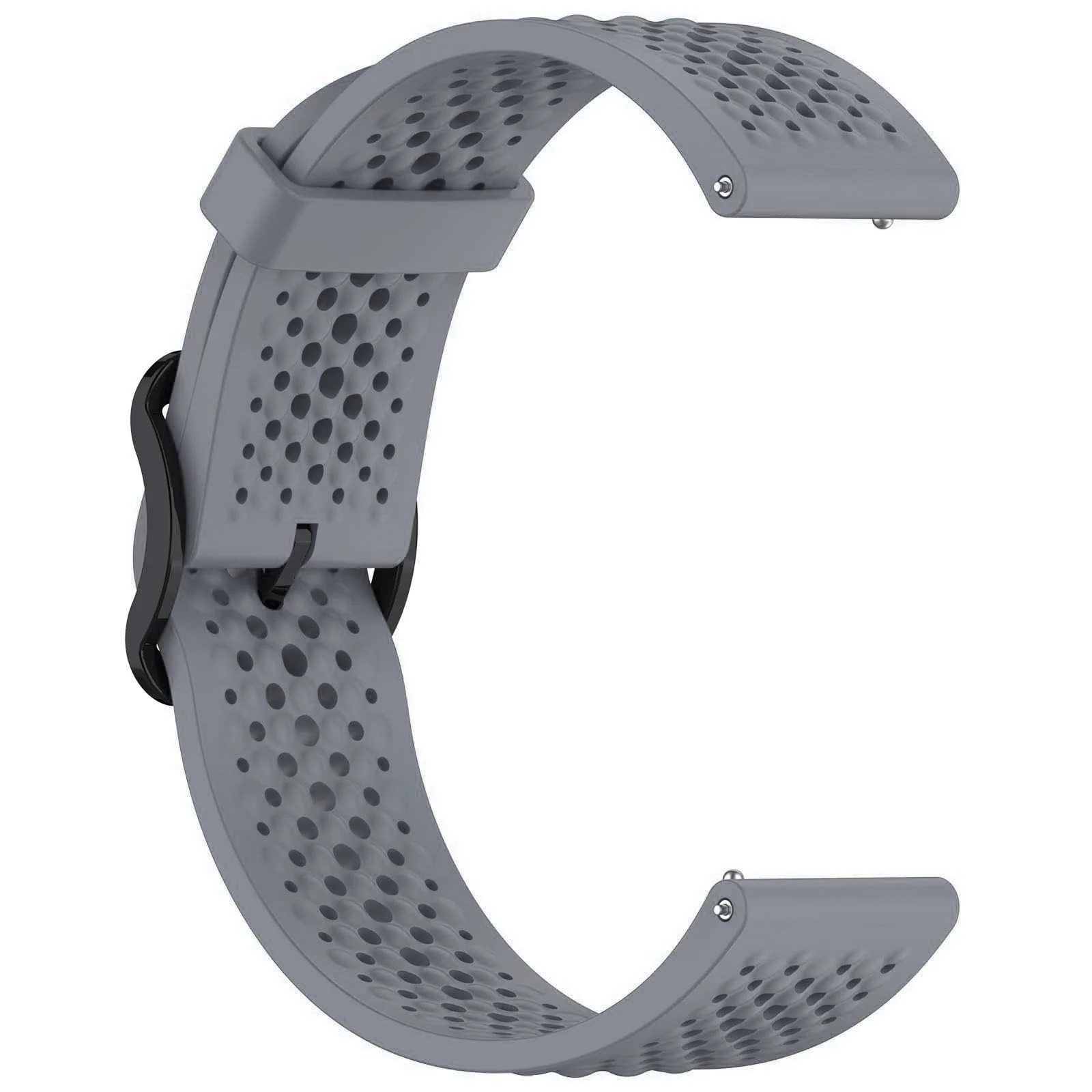 DL3 Mobilak 22 mm Silicone Breathable Sport Bracelet For Xiaomi Redmi Watch 5 Active/Redmi Watch 5 Lite Strap, 22mm Adjustable Armband Watchbands Quick Wristband Watch Strap Bands - Gray