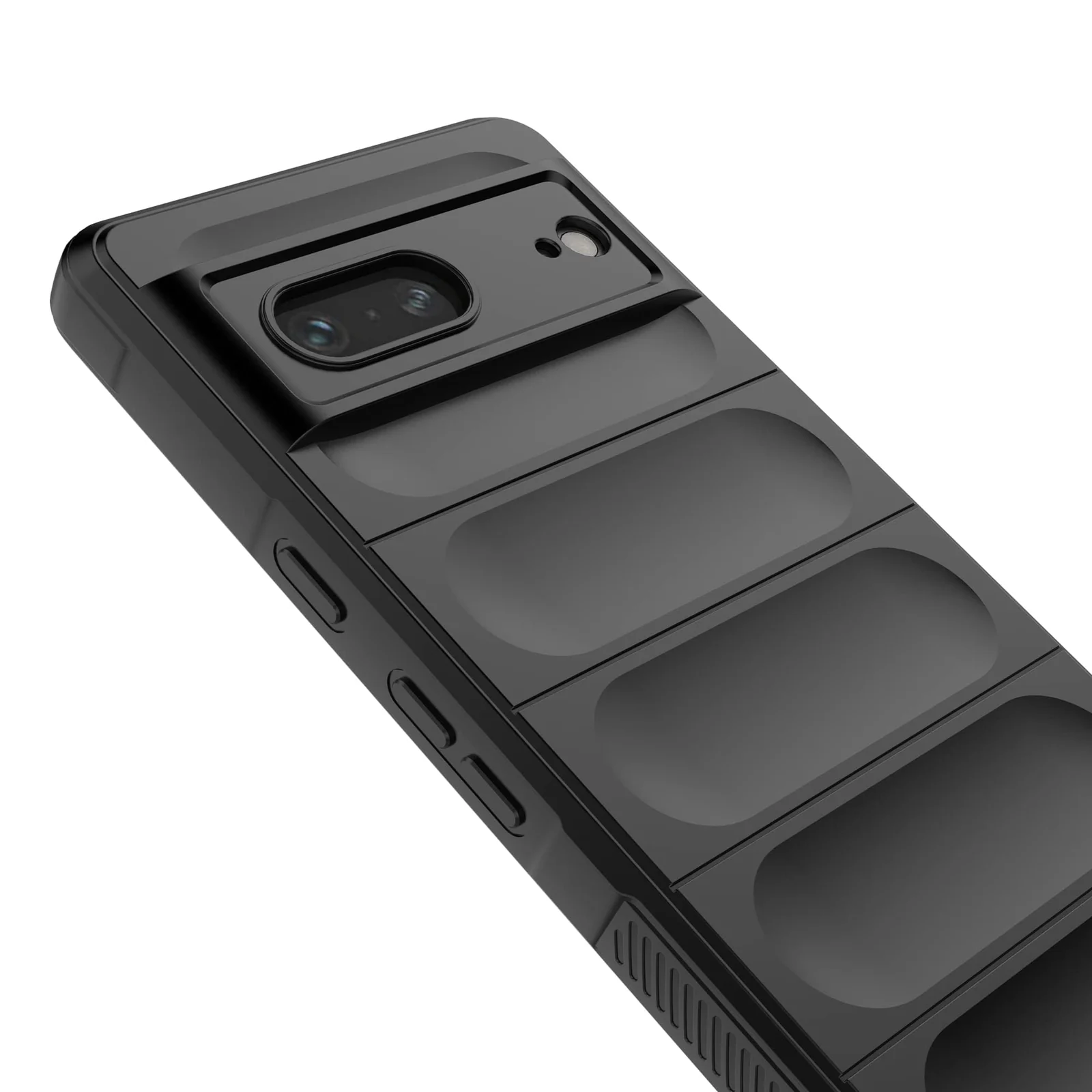DL3 Mobilak Flexible Silicone and TPU Protective Case with Camera Protection for Google Pixel 7 - Black