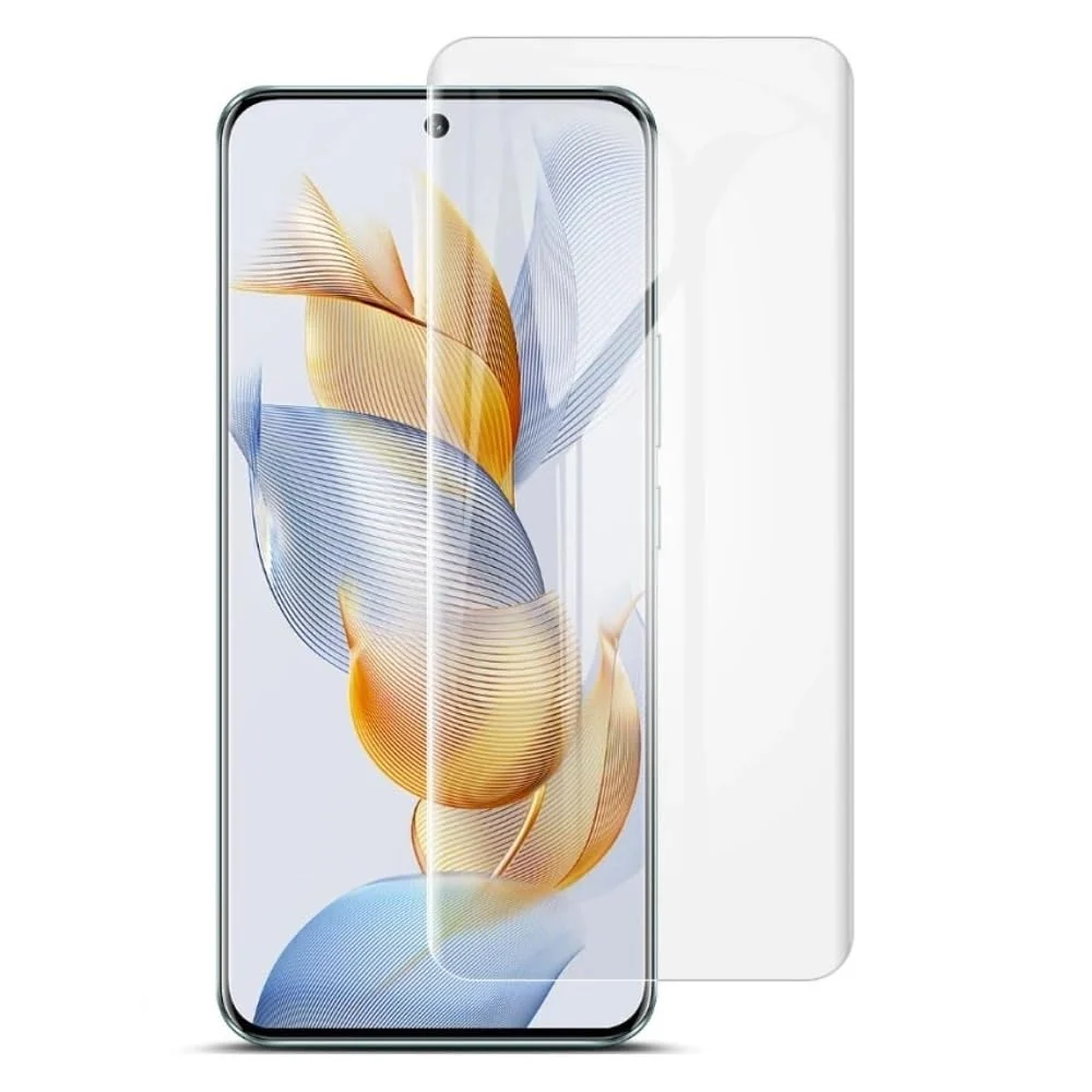 DL3 Mobilak Full Glass Screen Protector For Honor 90 5G UV Tempered Glass Full Glue Cover Screen Protector ForHonor 90 5G Fingerprint Unlock Screen Glass Film - Clear