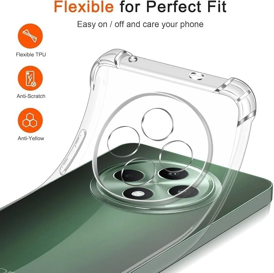 DL3 Mobilak Clear Protective Case for OPPO Reno 12F 5G / 4G - Clear