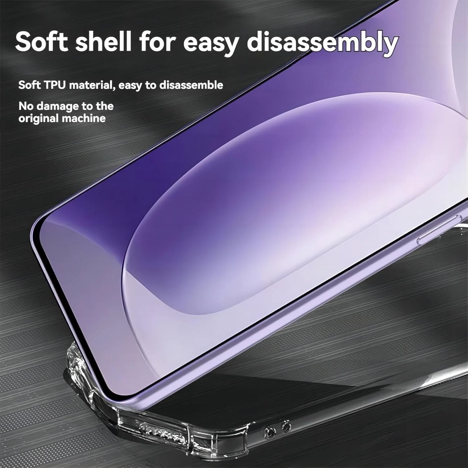 DL3 Mobilak Clear TPU Protective Case for Honor 300 with Camera Protection and Shockproof Design - Clear