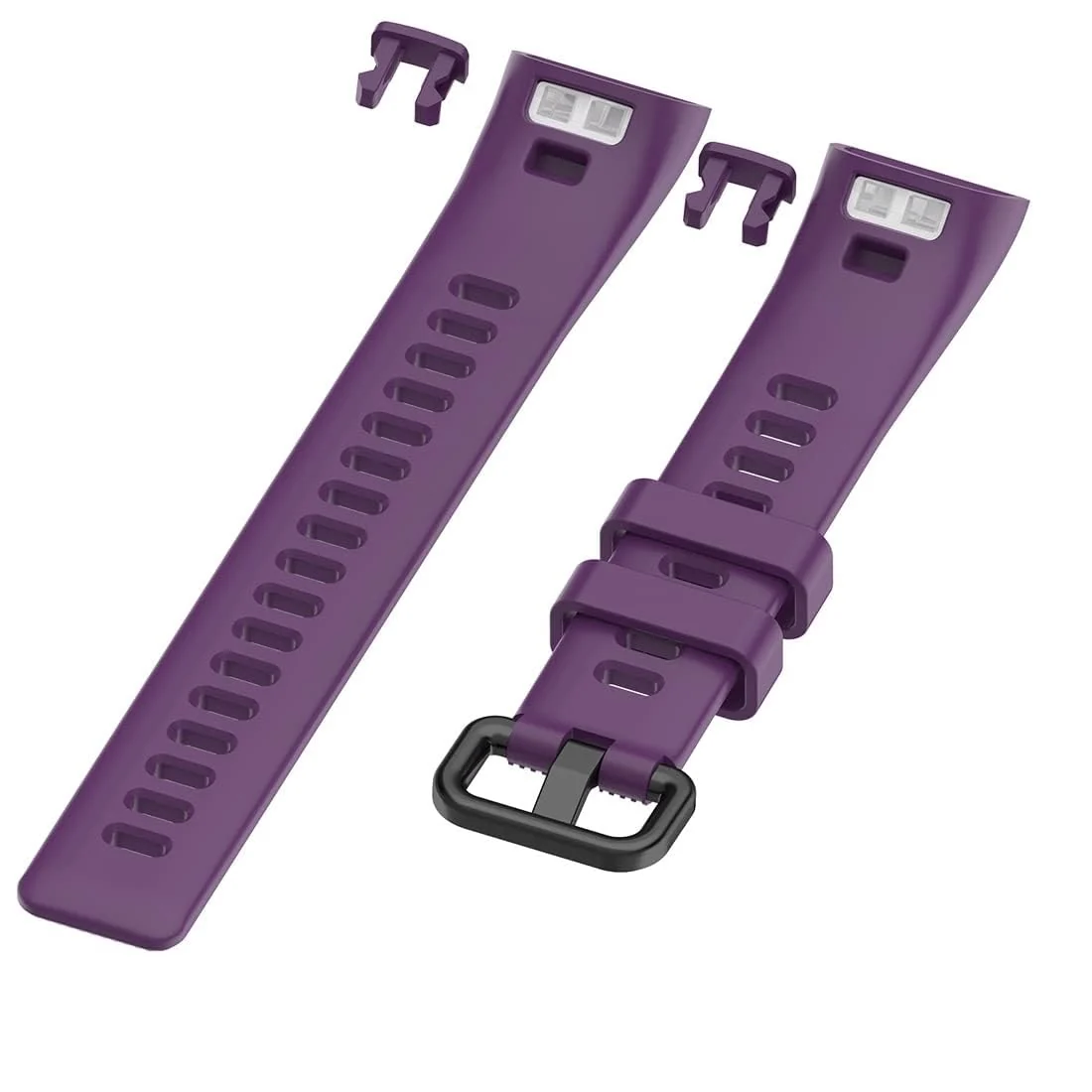 DL3 Mobilak Strap Compatible with Huawei Band 4 Pro/Huawei Band 3 Pro/Huawei Band 3, Soft Silicone Sports Bracelet for Huawei Band 4 Pro/Band 3 Pro/Band3 - Purple