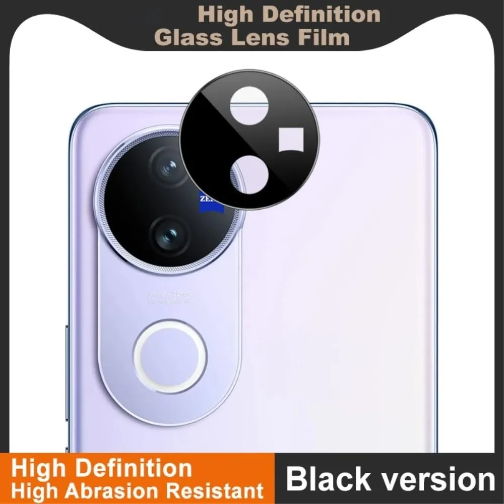 DL3 Mobilak vivo V50 5G / vivo V50E Camera Lens Protector Tempered Glass Screen Protector HD [Full Coverage][Anti-Scratch] Drop Protection Ultra Clear/Thin Lens Case - Black