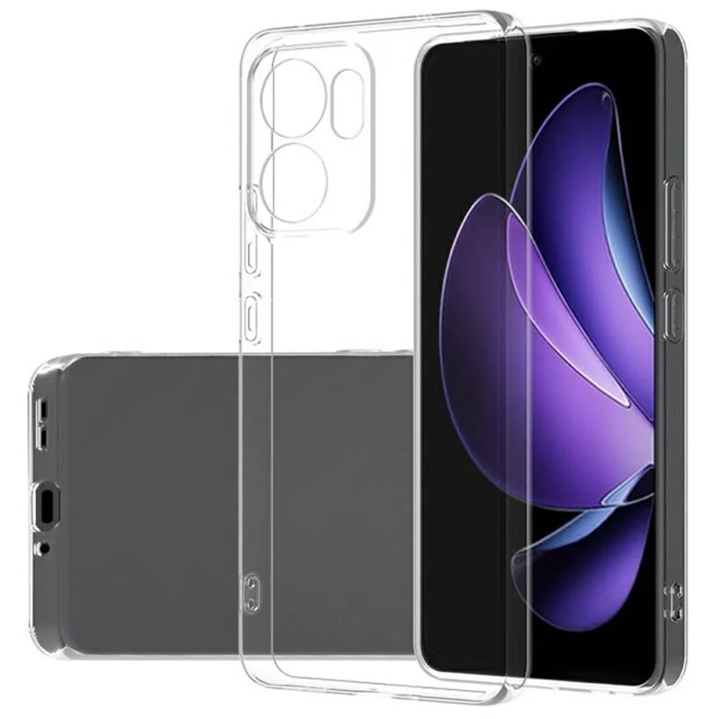 DL3 Mobilak Case Compatible with OPPO Reno13F / OPPO Reno 13F 4G / 5G, Case Crystal Soft TPU Gel Case Flexible Silicone Anti-Scratch Camera Protection TPU Cover - Clear