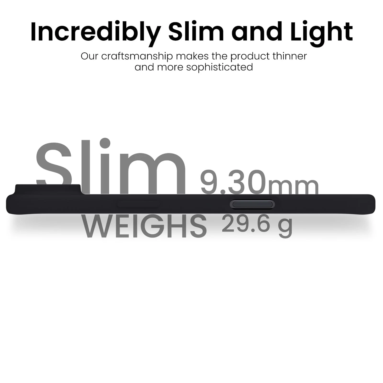 DL3 Mobilak Liquid Silicone Protective Case for iPhone 17 Air 6.5-Inch with Microfiber Lining and Shockproof Design - Black