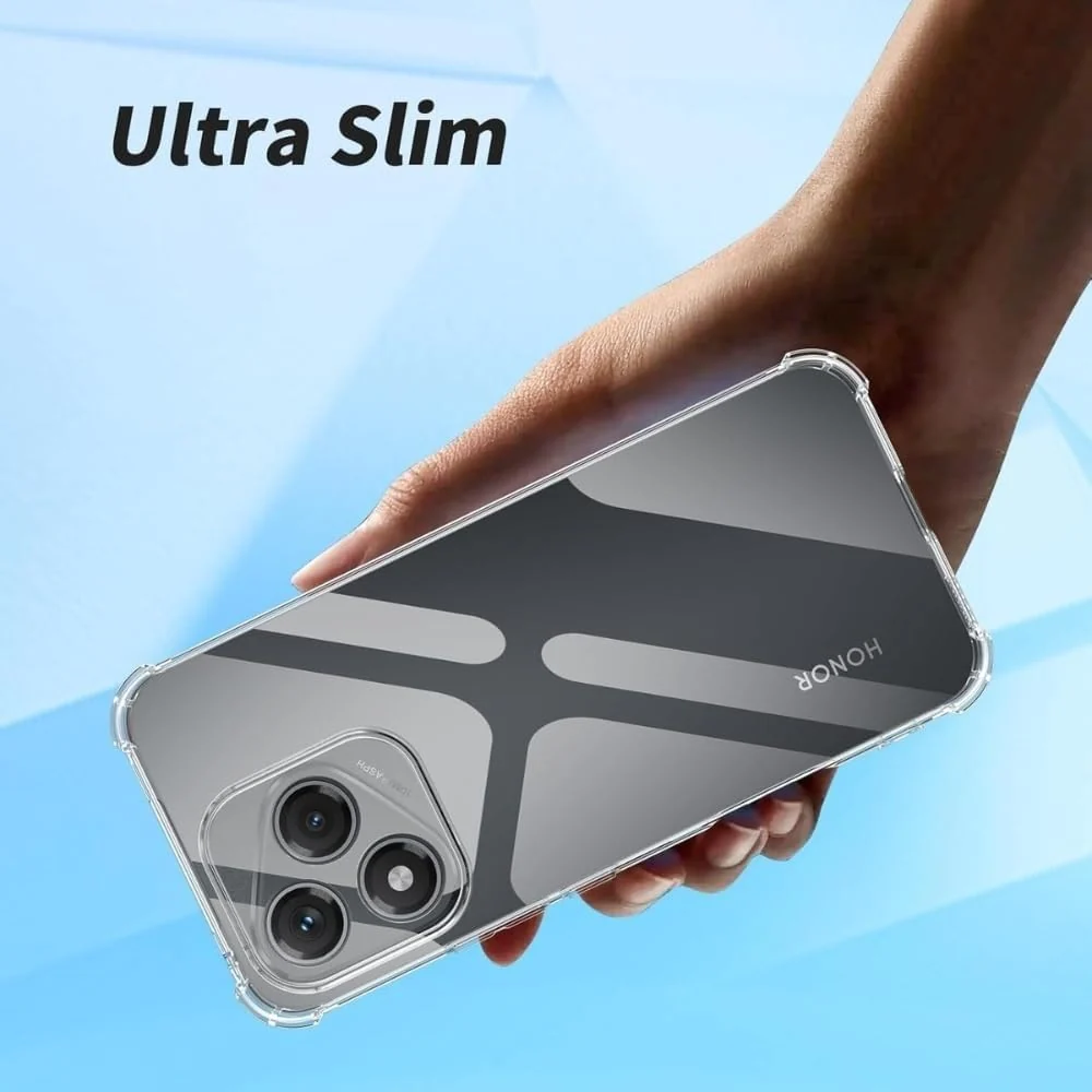 DL3 Mobilak Case Compatible with Honor 400 Lite 5G, Cover Silicone Transparent TPU Gorilla Anti-shock Protector Camera Shockproof Corners - Clear