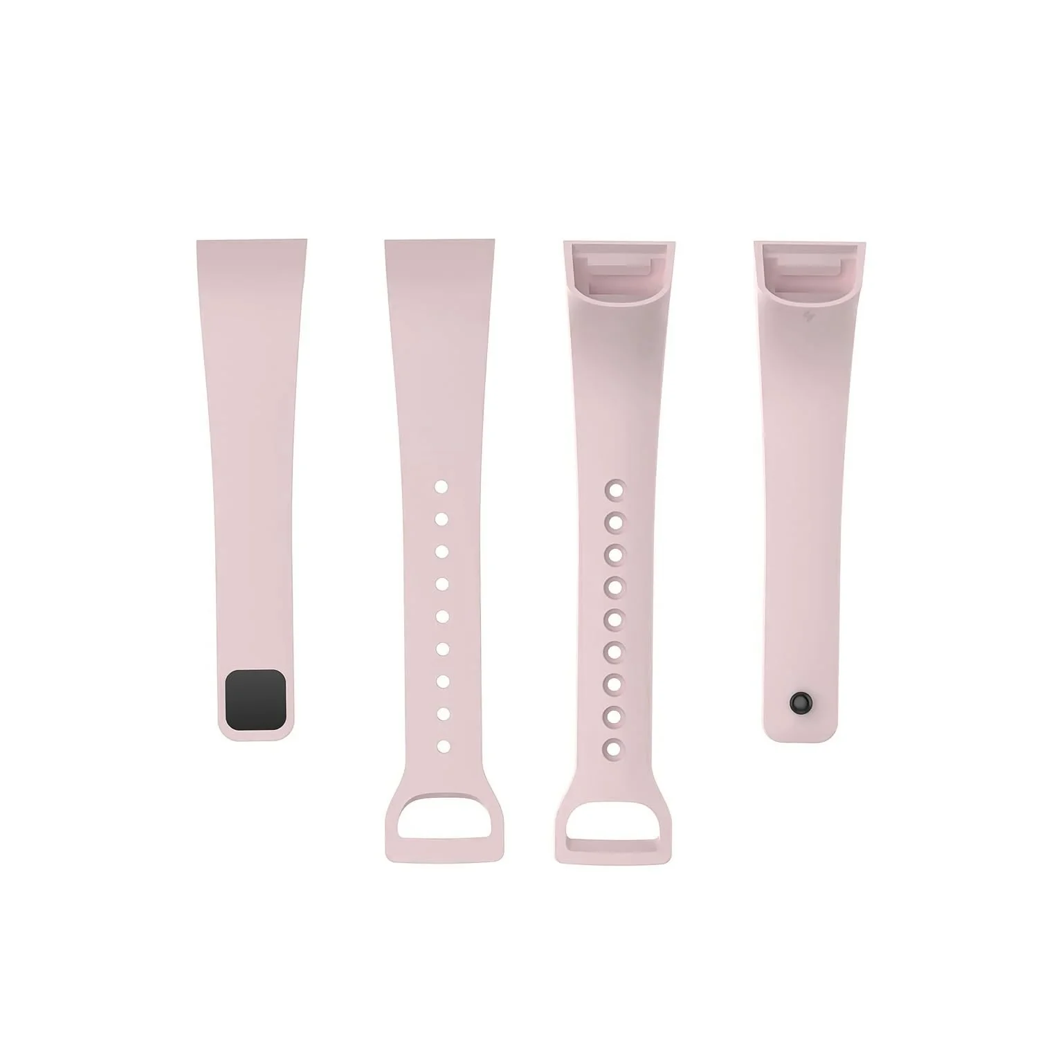 DL3 Mobilak Smart Watch Strap for Xiaomi Mi Band 4C & Redmi Smart Band, Sport Silicone Watch Band Wrist Strap, Replacement Bracelet Wristband Wrist Strap - Light Pink
