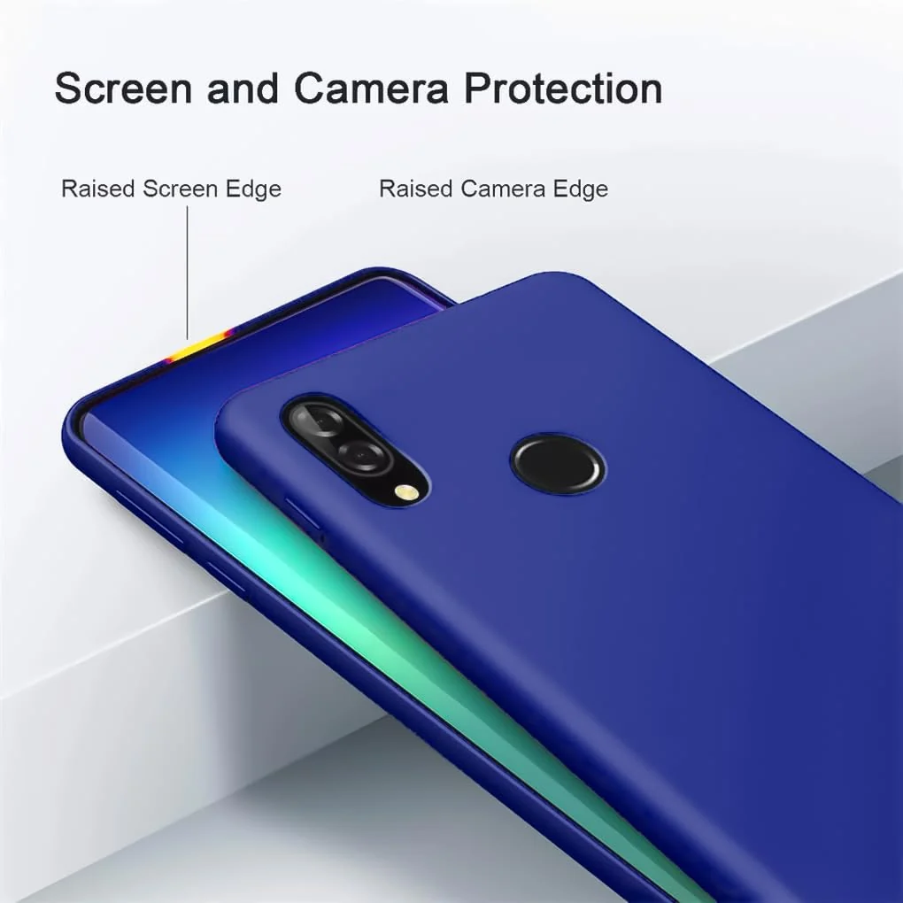 DL3 Mobilak Soft Silicone Protective Case for Huawei nova 3i with Microfiber Lining and Shockproof Design - Pepsi