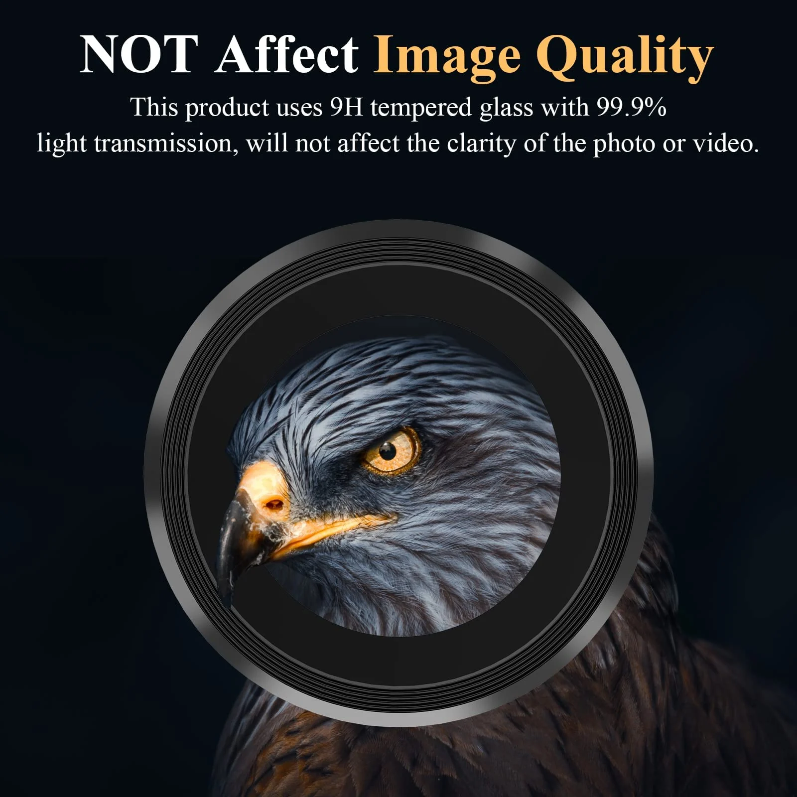 DL3 Mobilak Camera Lens Protector for Samsung Galaxy S23 Ultra, Camera protection, Shock-absorbing protection, Scratch-resistant surface - Black