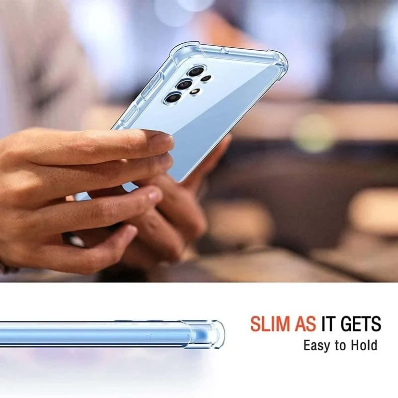 DL3 Mobilak Clear TPU Protective Case for Samsung Galaxy A24 with Camera Protection and Shockproof Design - Clear