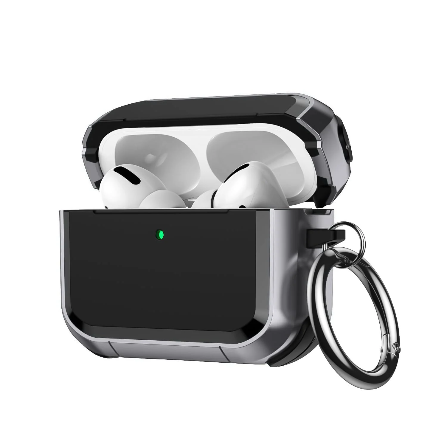 DL3 Mobilak for AirPods Pro 3 Case Cover, Military TPU Full Body Protective Case Shockproof for Apple AirPod Pro 3nd Generation Wireless Charging Case with Carabiner Designed