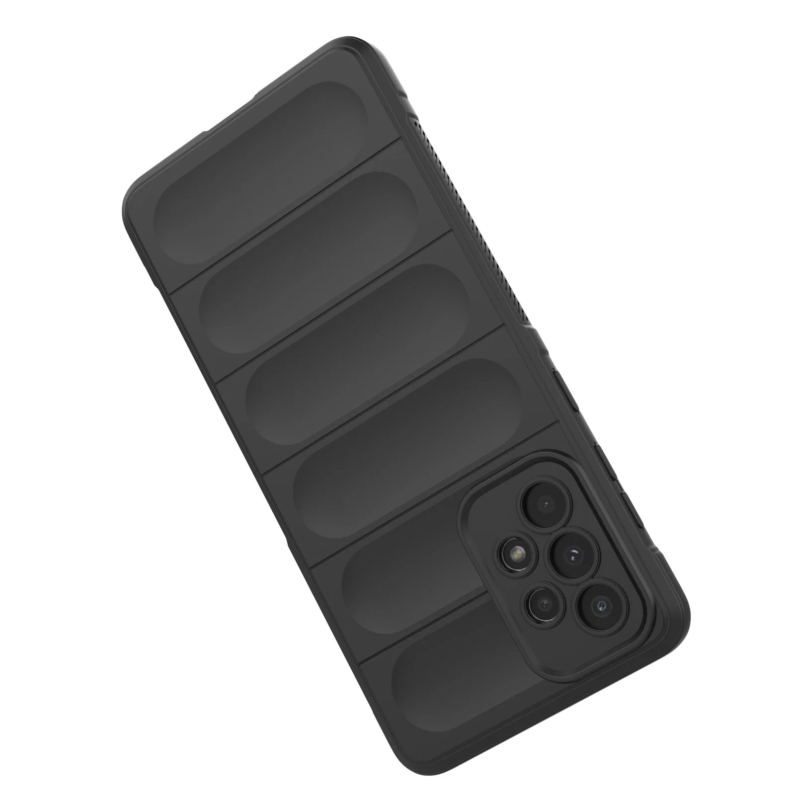 DL3 Mobilak Flexible Silicone and TPU Protective Case with Camera Protection for Samsung Galaxy A23 - Black