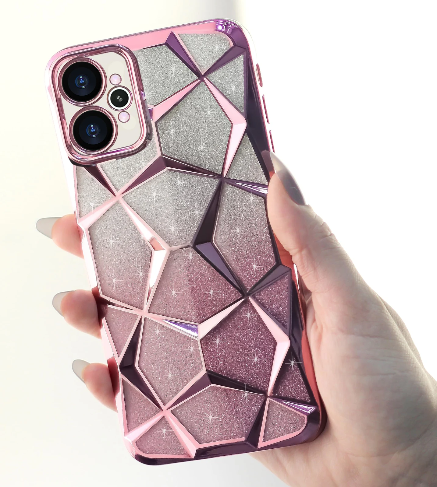 DL3 MOBILAK Gradient Glitter TPU Phone Case for Realme 15 Pro