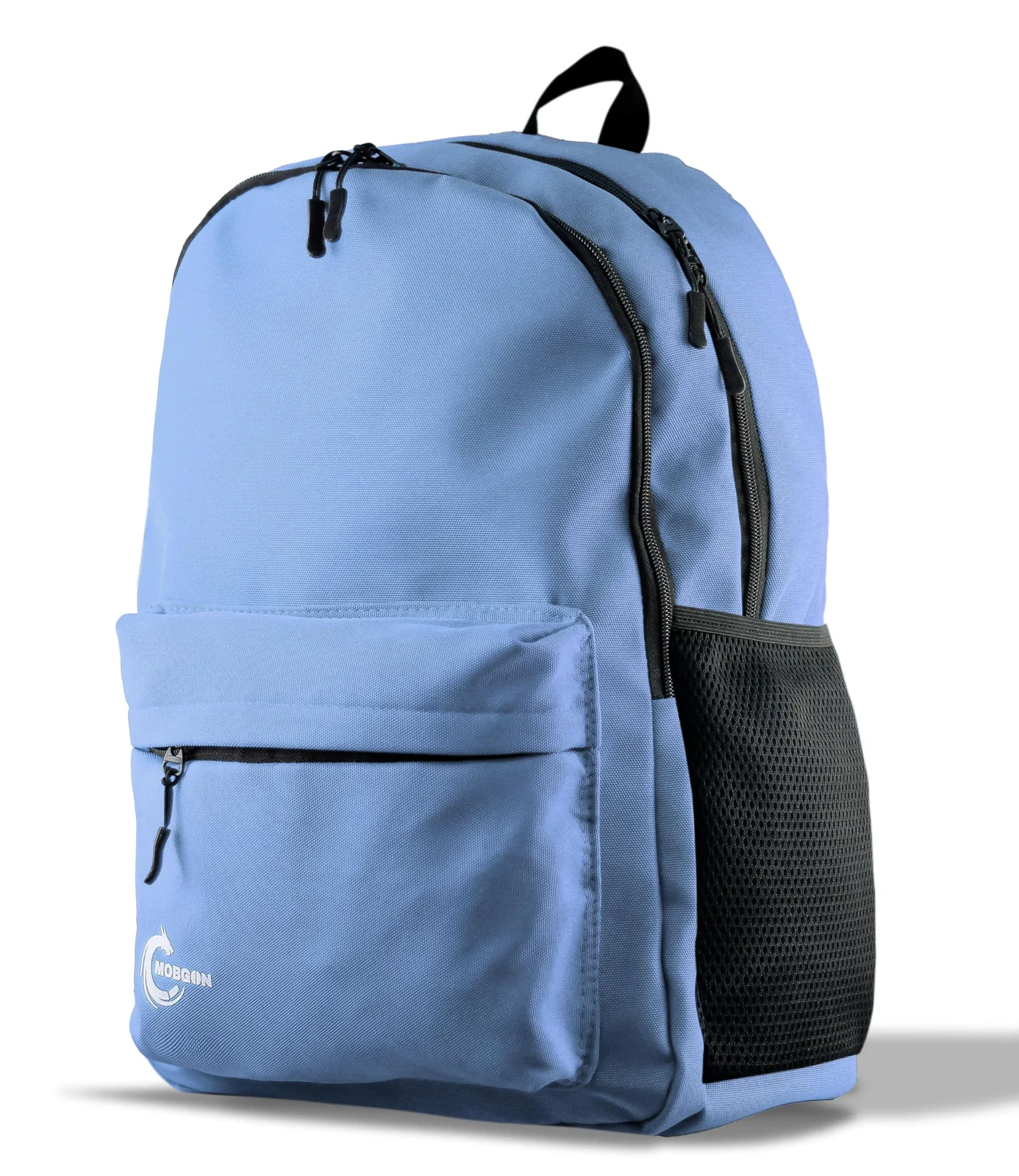 Mobigon Backpack for Student, School Bag, Large Capacity Backpack, Aesthetic Bookbag, Fashion Simple Casual Daypacks for Men Women, For School Shopping Travel Sports Vacation - Sky Blue