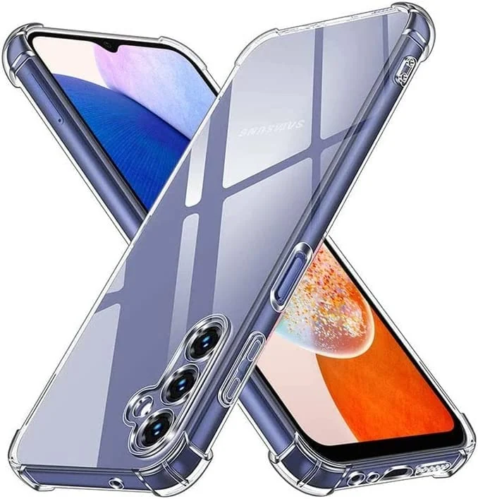 DL3 Mobilak Clear TPU Protective Case for Samsung Galaxy A24 with Camera Protection and Shockproof Design - Clear