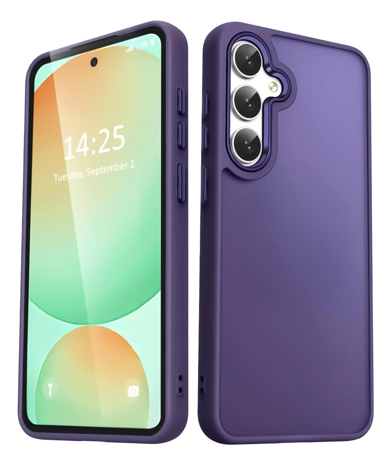 Dl3 Mobilak Matte Case for Samsung Galaxy A24 4G, Shockproof Drop Protection, Frosted Translucent Matte Back Phone Cover, Anti-Fingerprint (Black)
