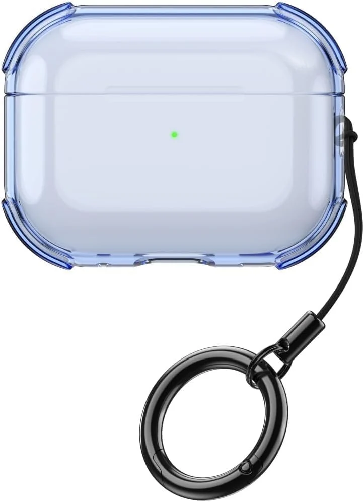 DL3 MOBILAK Clear Soft TPU Earbuds Case for Apple AirPods Pro 3 - Blue