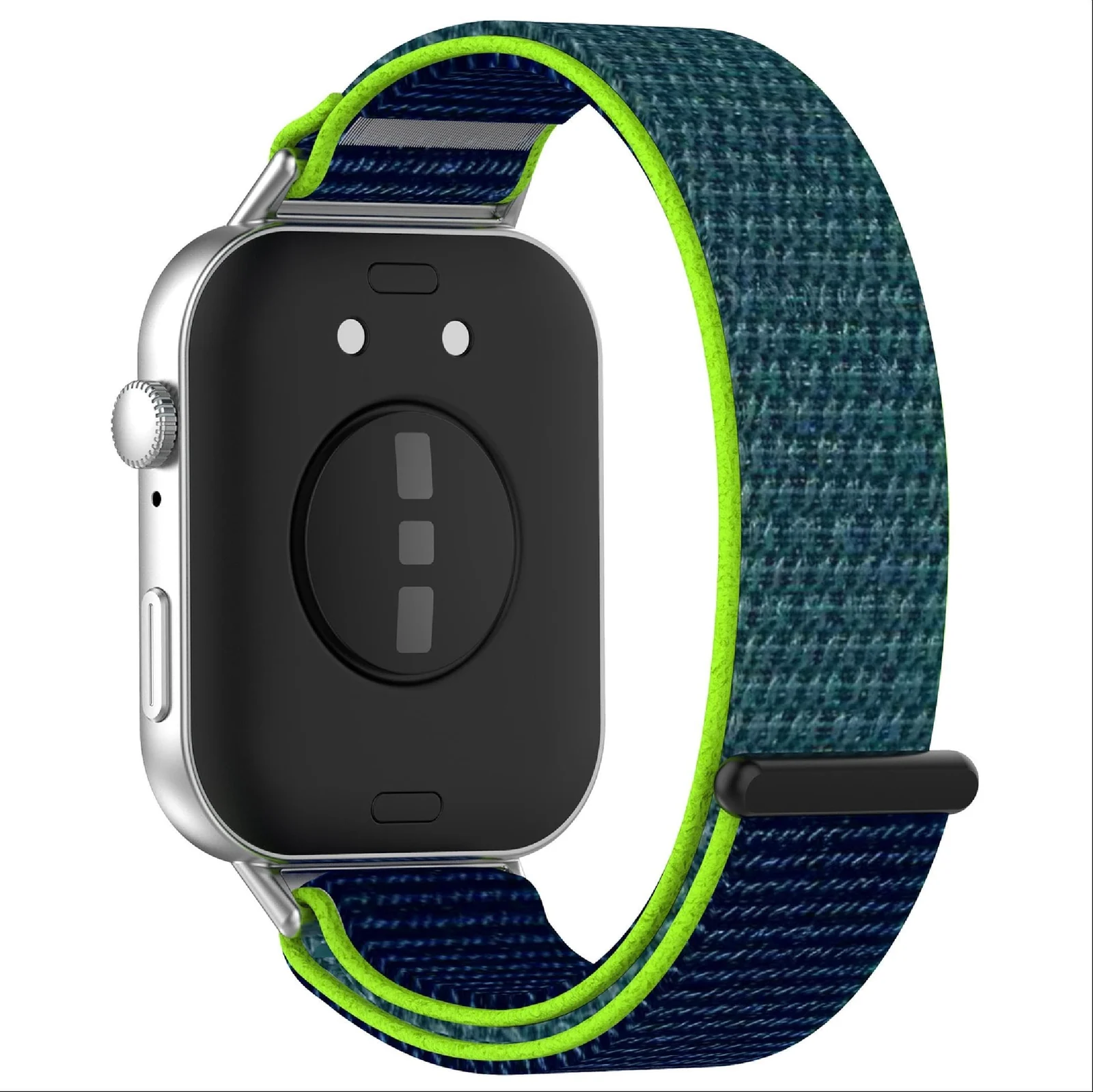 DL3 MOBILAK Nylon Strap for Huawei Watch Fit 5 / Fit 5 Pro / Fit4 / 4 Pro/Fit 3 Band, Men and Women Breathable Elastic Bracelet, Adjustable Straps Replacement Band Sport Watchband - Blue Green