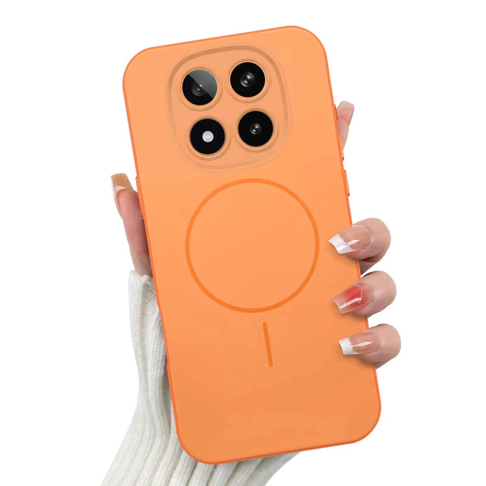 DL3 Mobilak Case For Xiaomi Redmi Note 14 Pro 4G Slim Design [Not Compatible with MagSafe] Soft Silicone Case Flexible TPU Anti-Scratch Protective Cover with Full Camera Protection