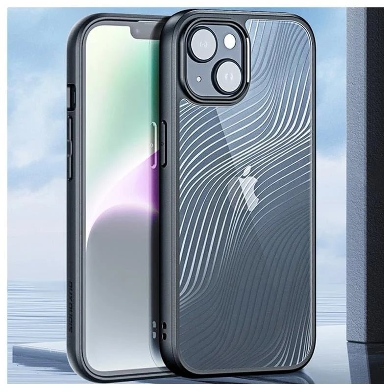 DL3 Mobilak Compatible with iPhone 15 Case 6.1 Case Waterproof, Full-Body Heavy Duty Shockproof Phone Case, Translucent Matte Cover, Built-in Camera Lens Protective - Black