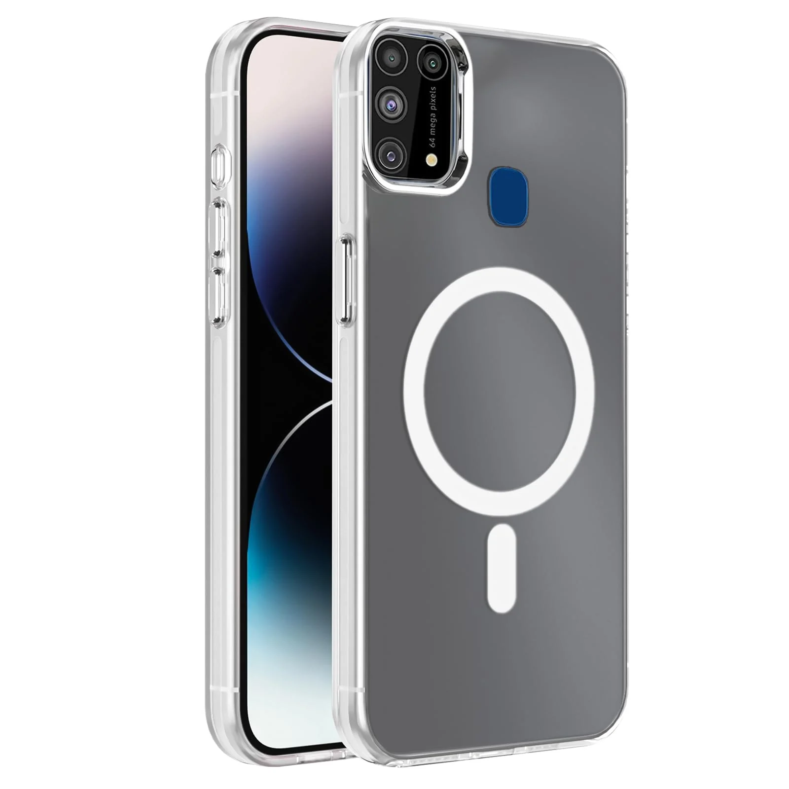 DL3 Mobilak Case For Samsung Galaxy M31/M21s Case Crystal [Not Compatible with MagSafe] Soft TPU Gel Case Flexible Silicone Anti-Scratch TPU Cover - Clear