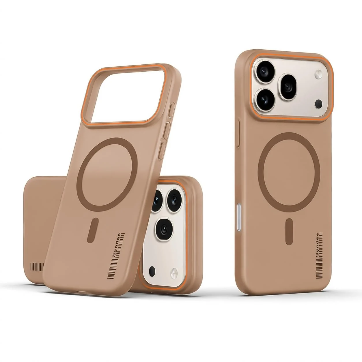 DL3 Mobilak Case Back Cover for Honor 600 Pro 5G, Sleek Frosted Translucent Back Only Compatible with Wireless Magnetic Accessories | Anti-Scratch Shockproof Phone Case - Brown