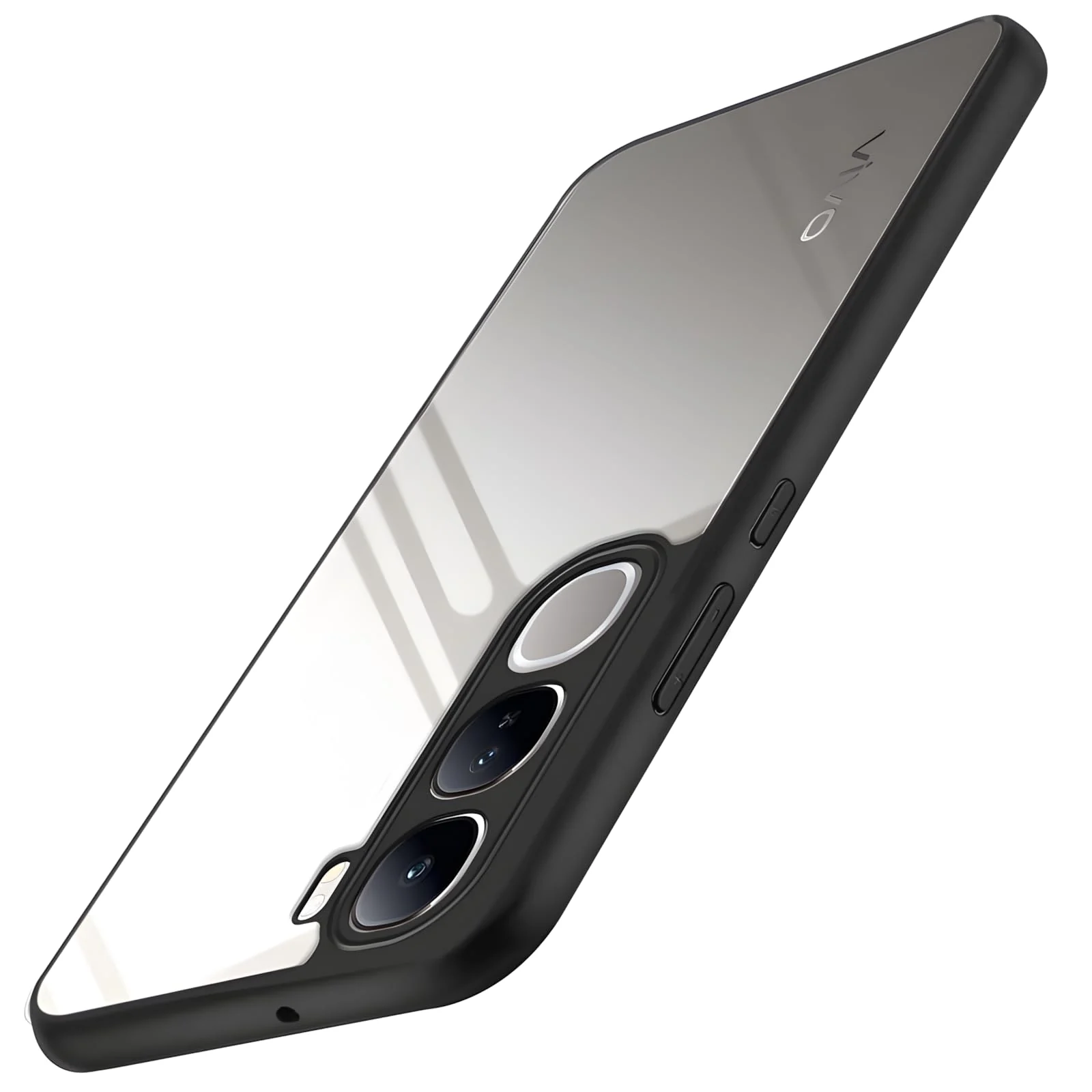 DL3 Mobilak Clear PC and TPU Protective Case for Infinix Hot 60 5G, Infinix Hot 60i with Camera Protection and Military-Grade Protection - Black