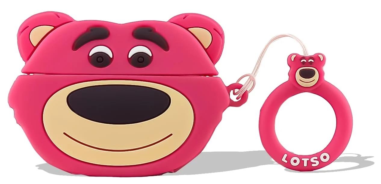 DL3 Mobilak Compatible with AirPods Pro 2/1 Gen Case Soft Silicone Shockproof Cover for Apple iPod Pro 2nd/1st Generation, New 3D Cute Cartoon Creative Fun Case with Keychain Design - Style 18