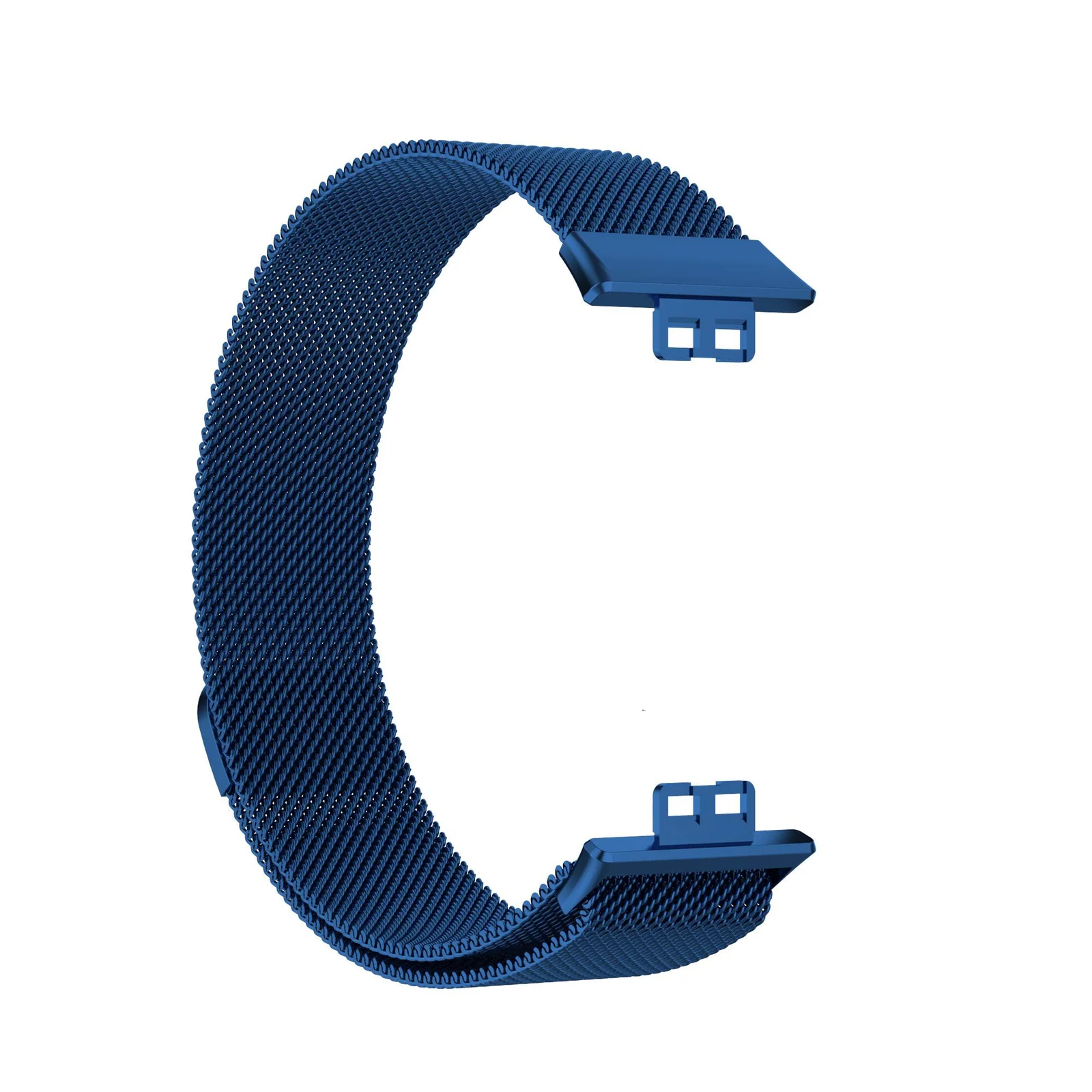 Dl3 Mobilak Bracelet Compatible with Huawei Watch Fit, Stainless Steel Replacement Straps, Mesh Metal Watch Strap, Magnetic Adjustable Replacement Strap Compatible with Huawei Watch Fit (Blue)
