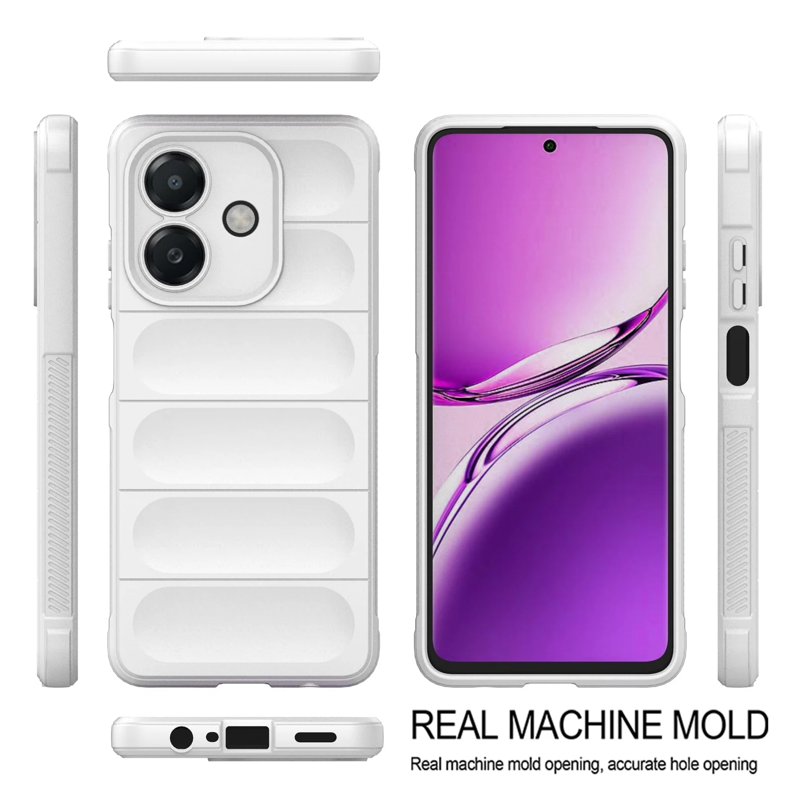 DL3 Mobilak Flexible Silicone and TPU Protective Case with Camera Protection for OPPO A3 / OPPO A3x / A40 - White